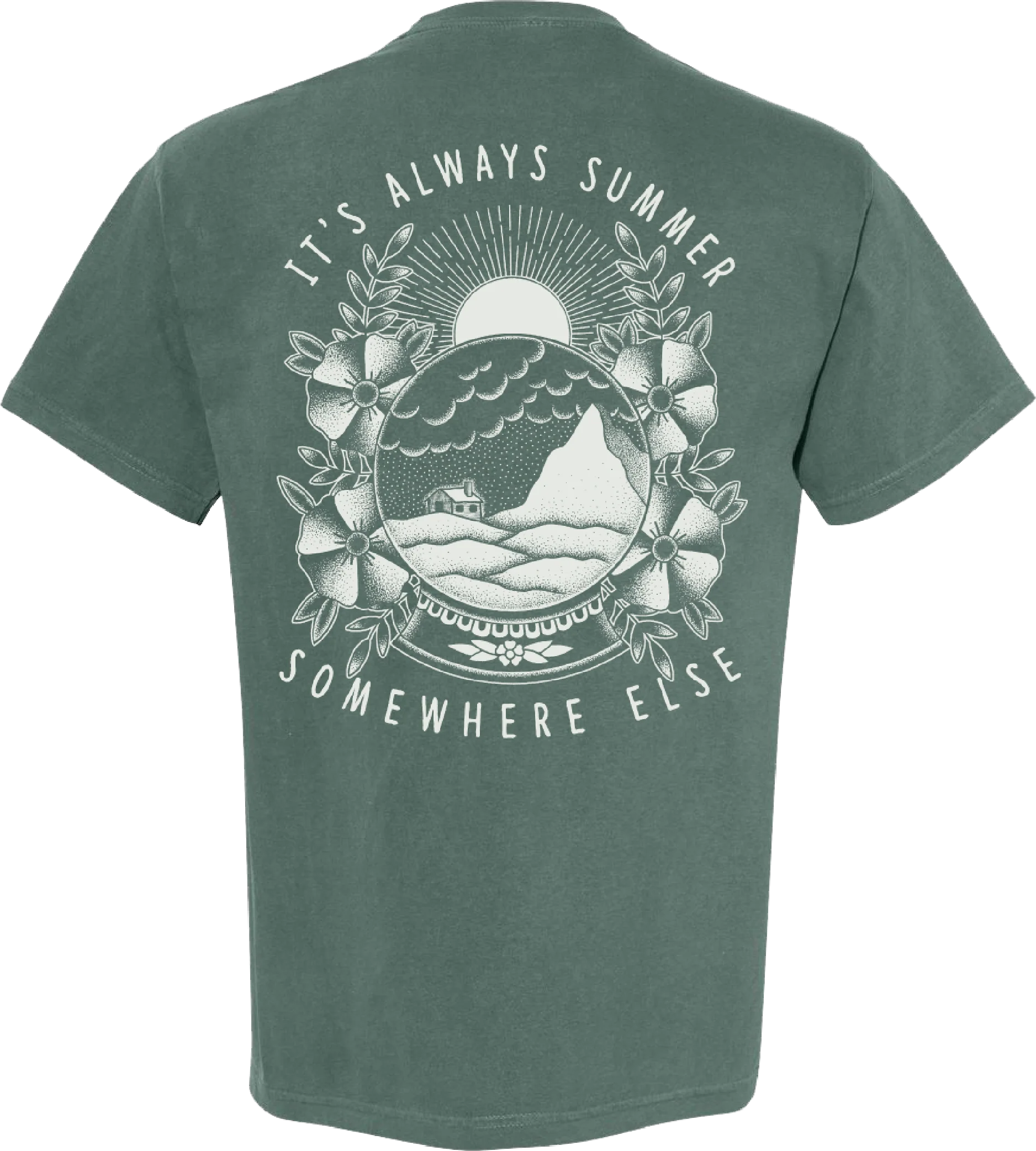 Actor Observer - Globe Blue Spruce T-Shirt - Image 3