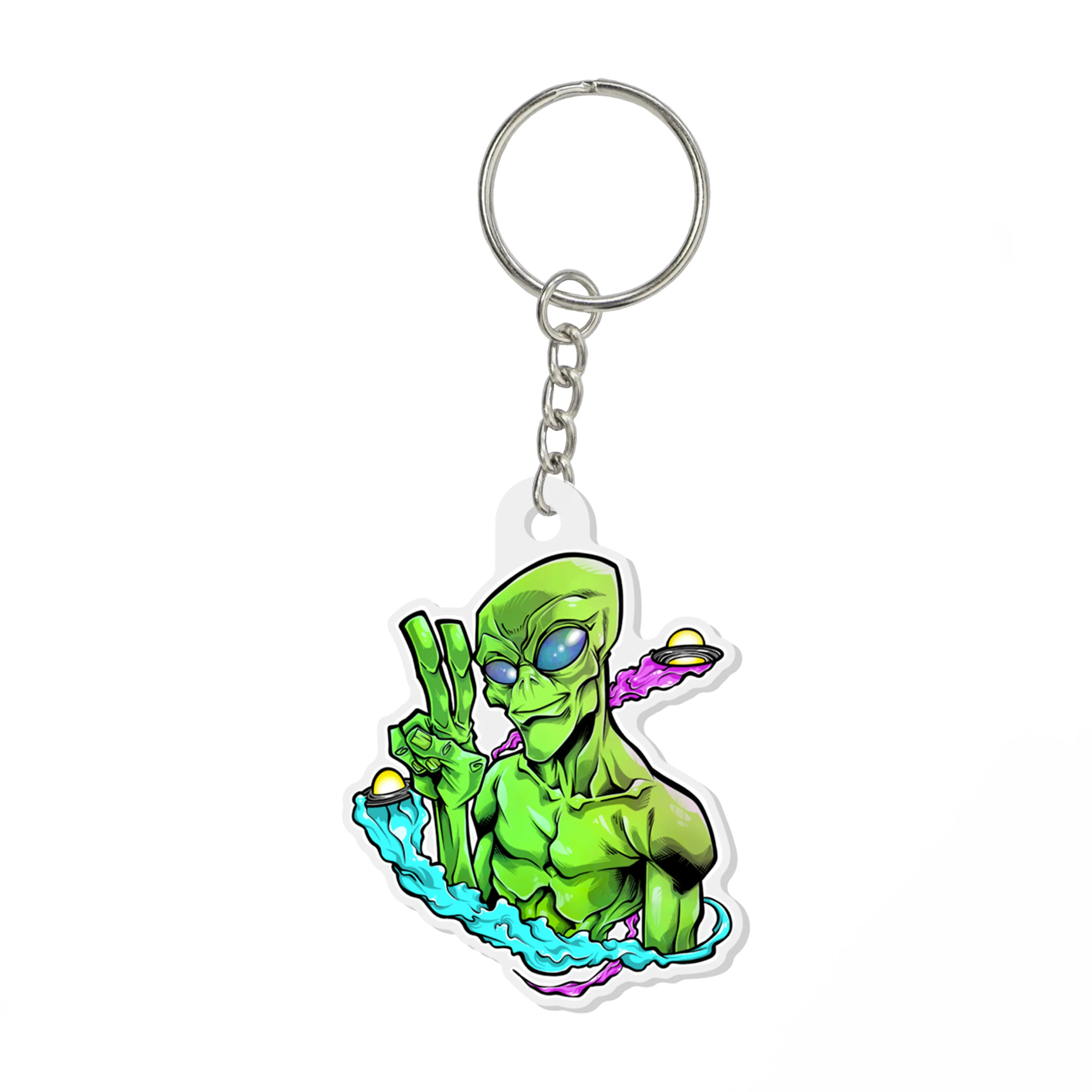We Come In Peace Keychain - Image 2