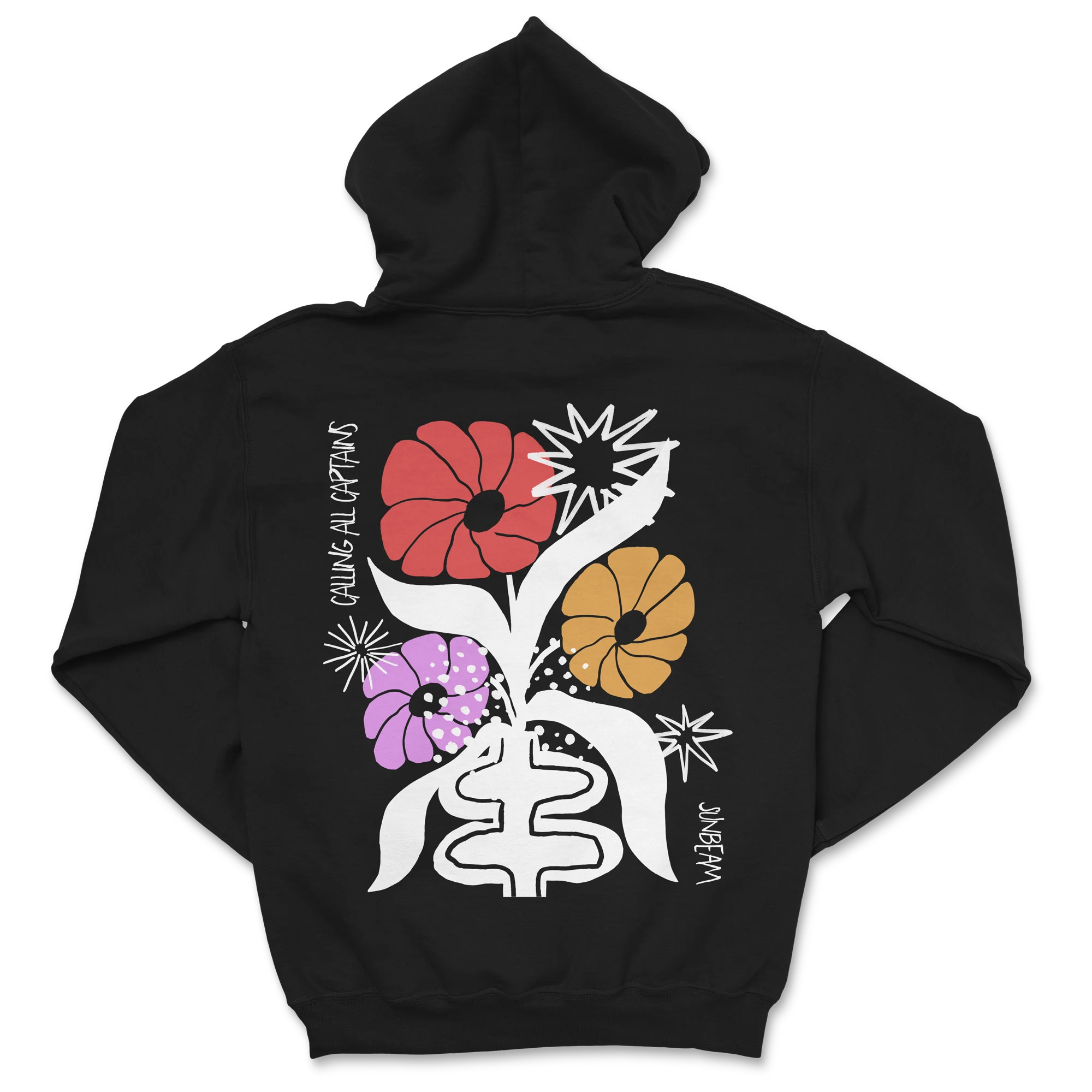Calling All Captains - Flowers Hoodie - Image 3
