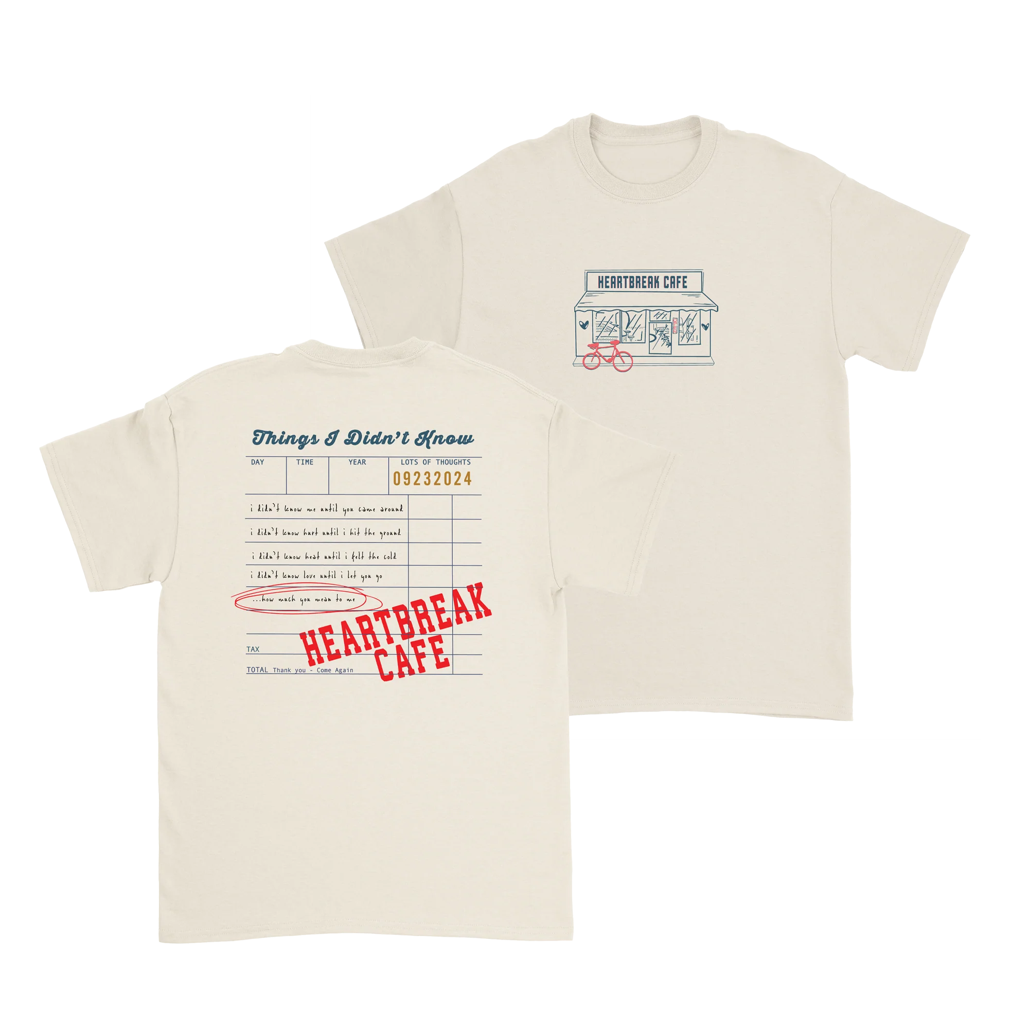 Dalton Mauldin - Heartbreak Cafe T-Shirt (Blue Print) - Image 10