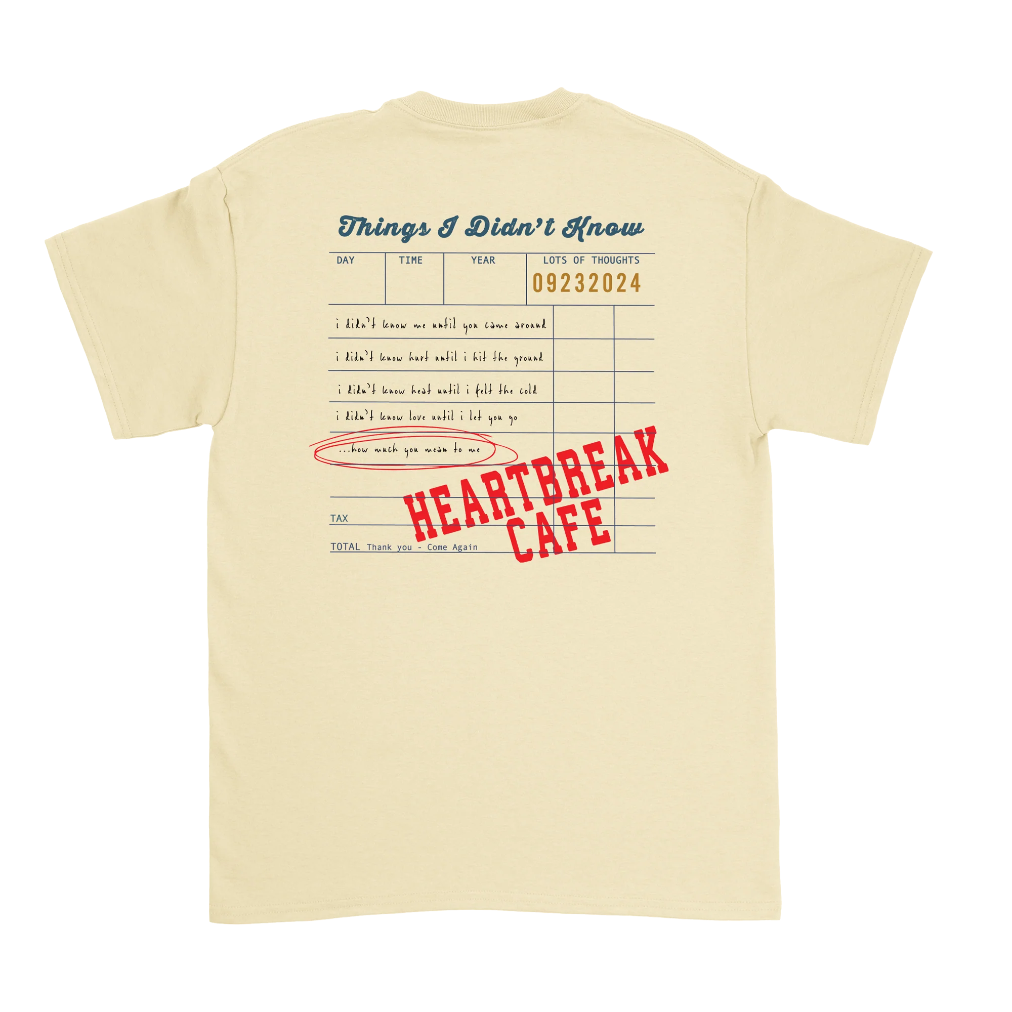 Dalton Mauldin - Heartbreak Cafe T-Shirt (Blue Print) - Image 3