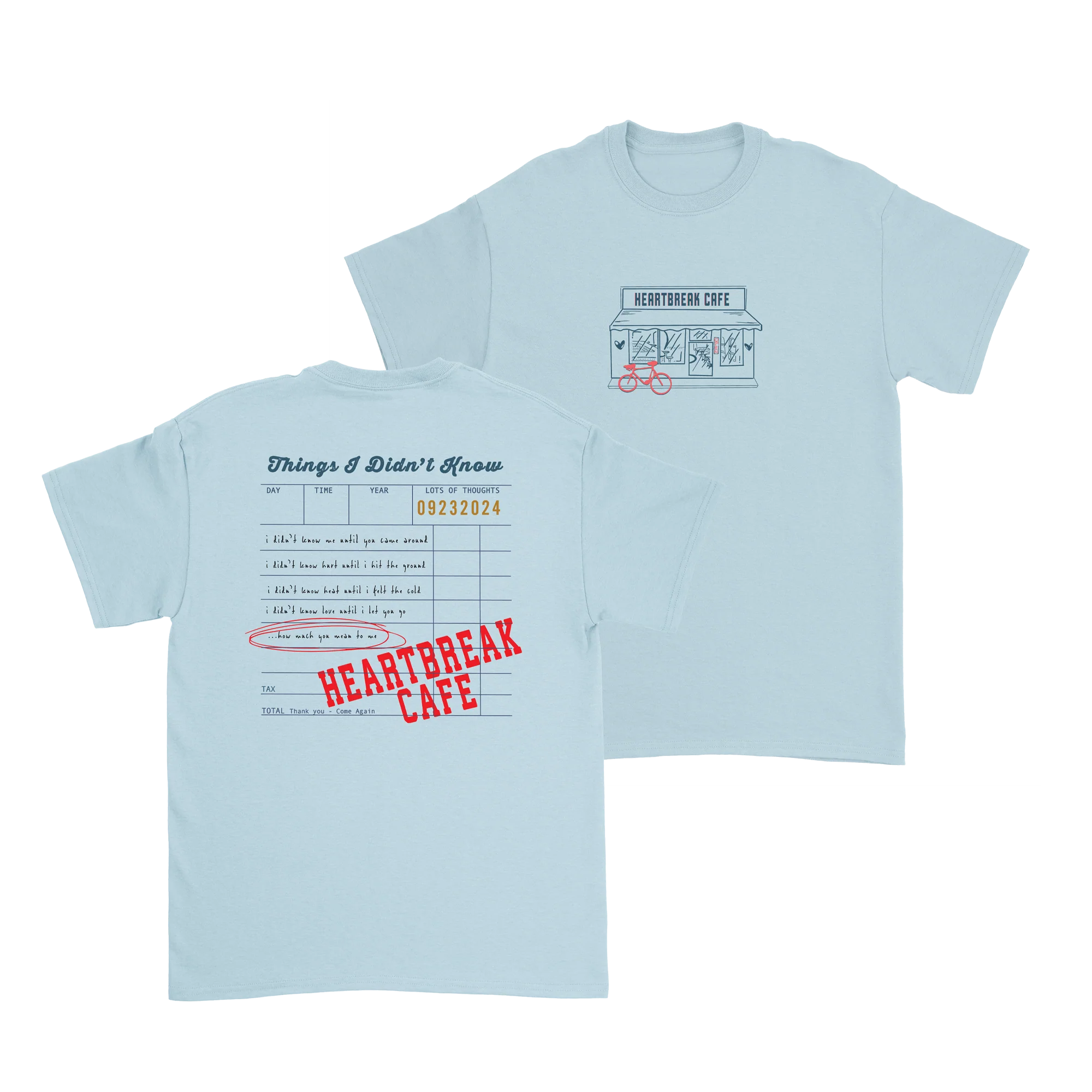 Dalton Mauldin - Heartbreak Cafe T-Shirt (Blue Print) - Image 7