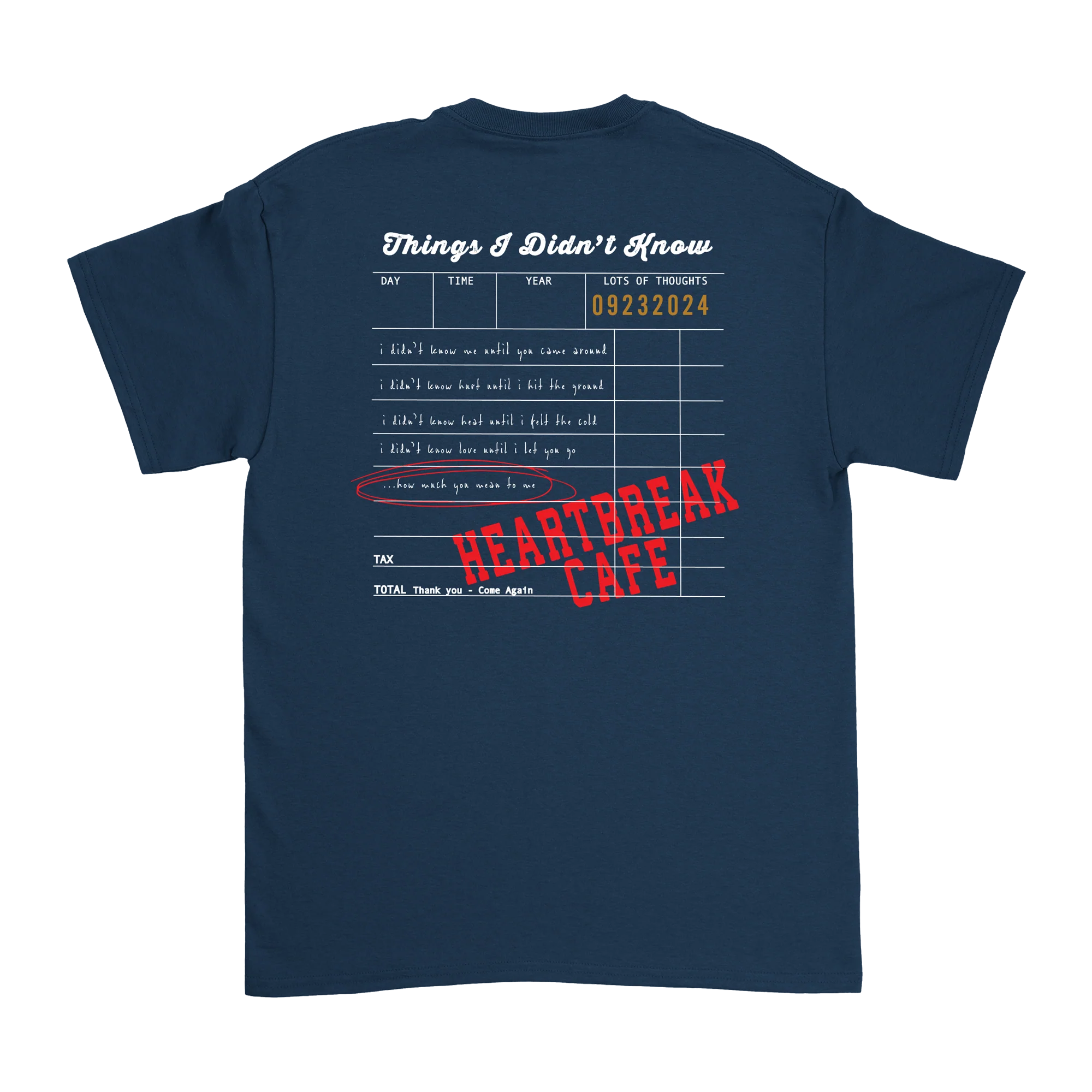 Dalton Mauldin - Heartbreak Cafe T-Shirt (White Print) - Image 6