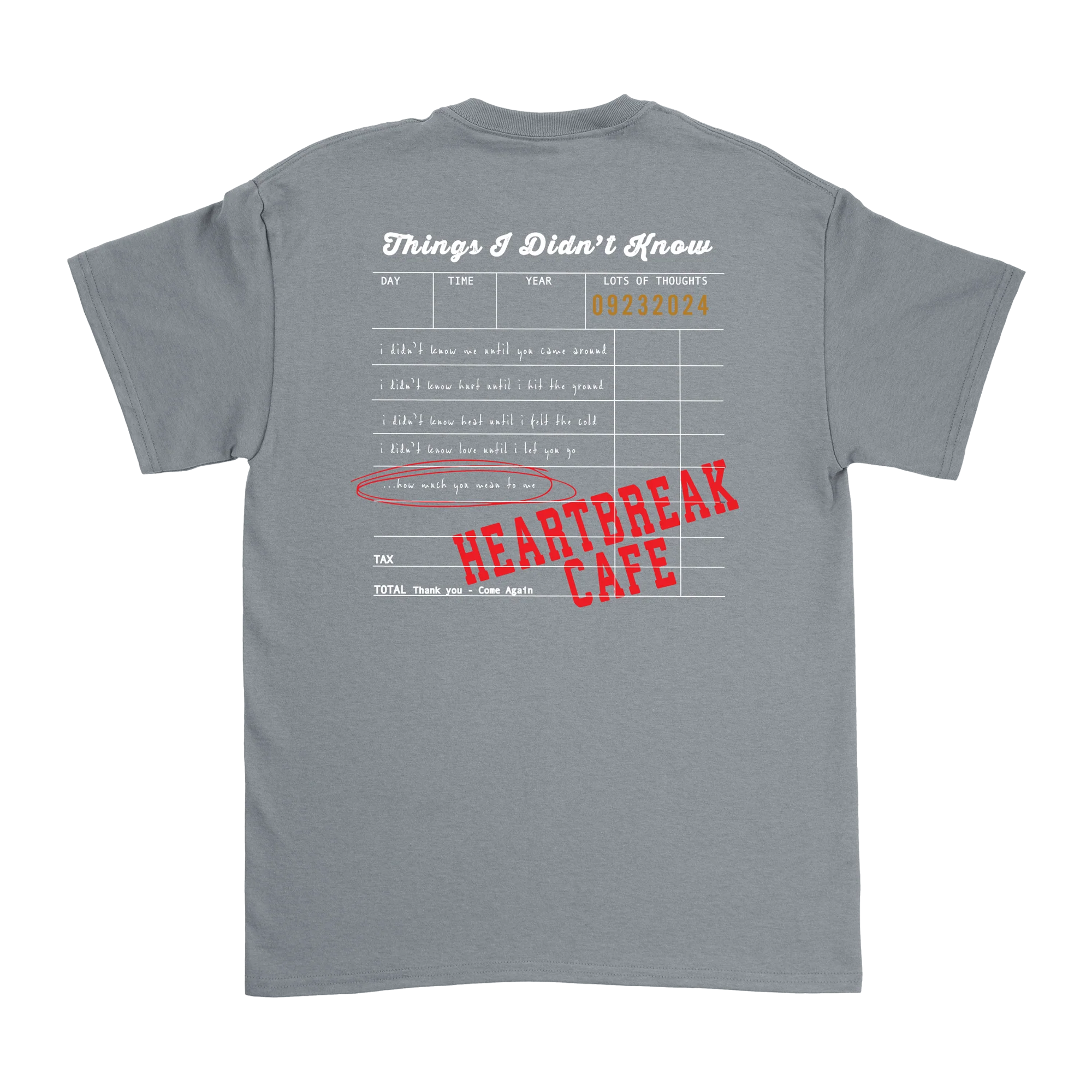 Dalton Mauldin - Heartbreak Cafe T-Shirt (White Print) - Image 9