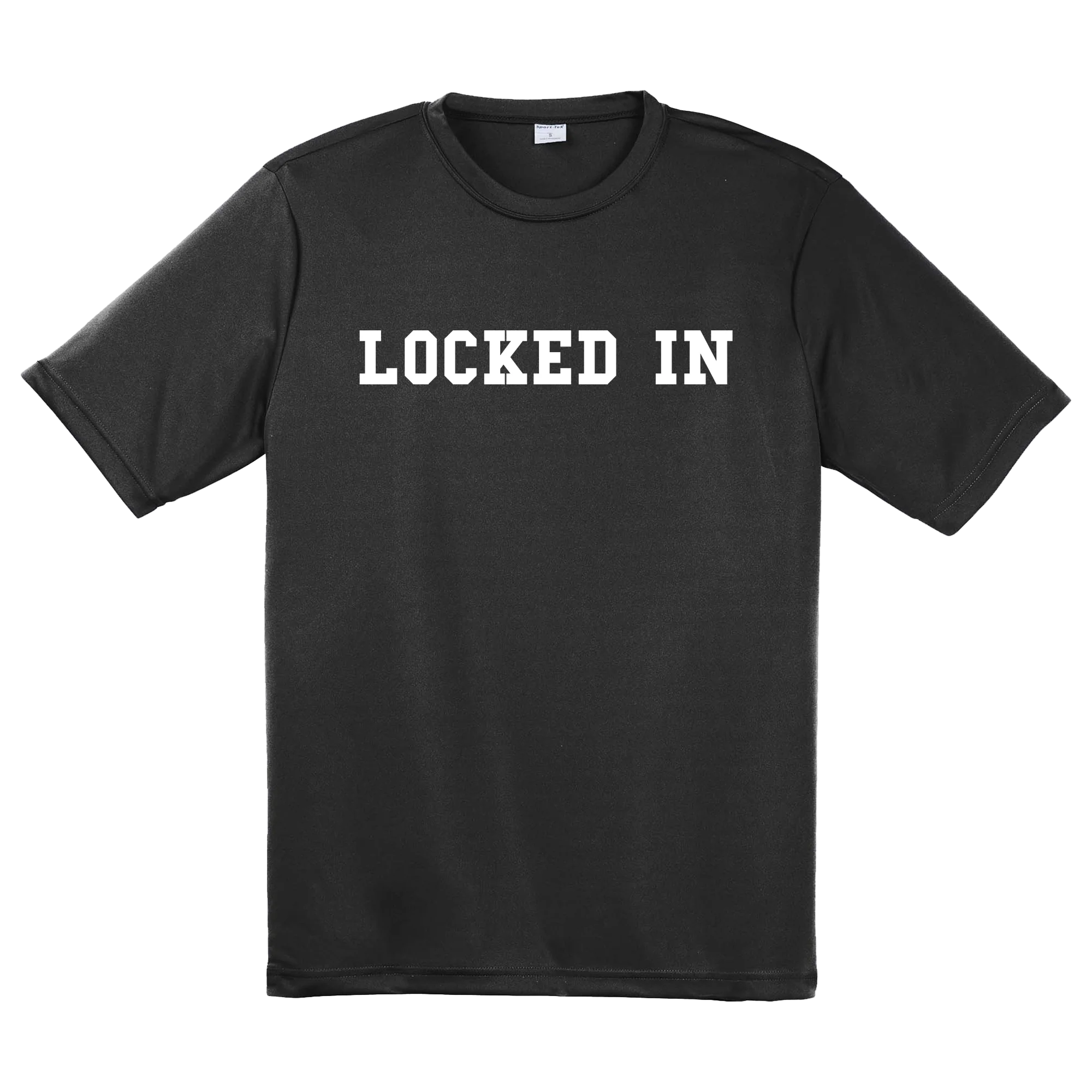 Davis Clarke - Locked In Performance T-Shirt (White Print) - Image 2
