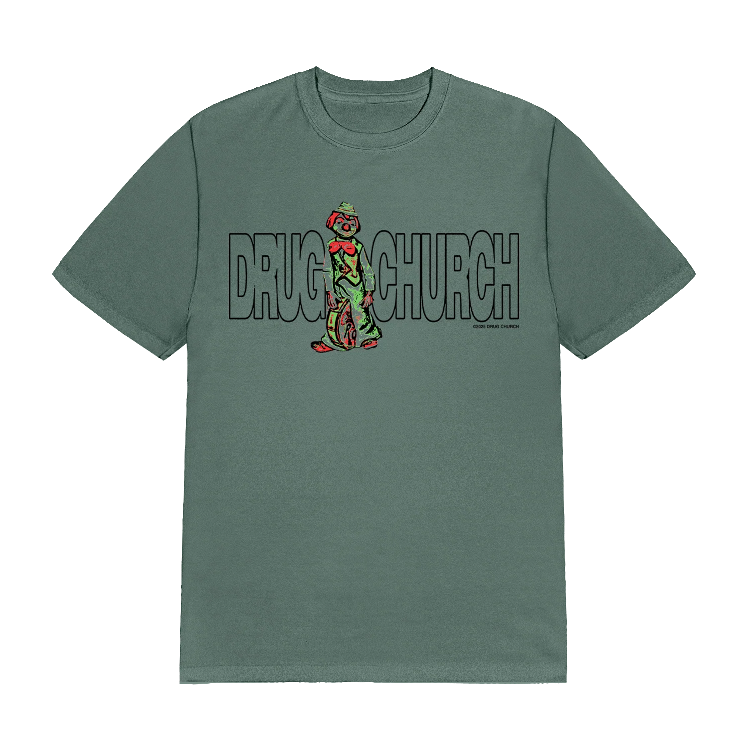 Drug Church - CLOWN TEE (BLUE SPRUCE)
