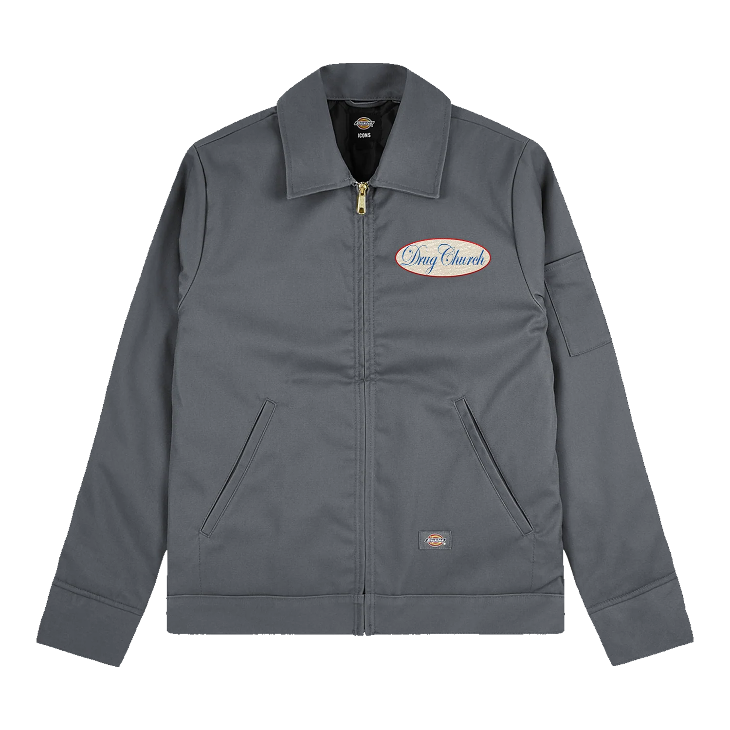 Drug Church - DC POSSE DICKIES JACKET GREY - Image 2