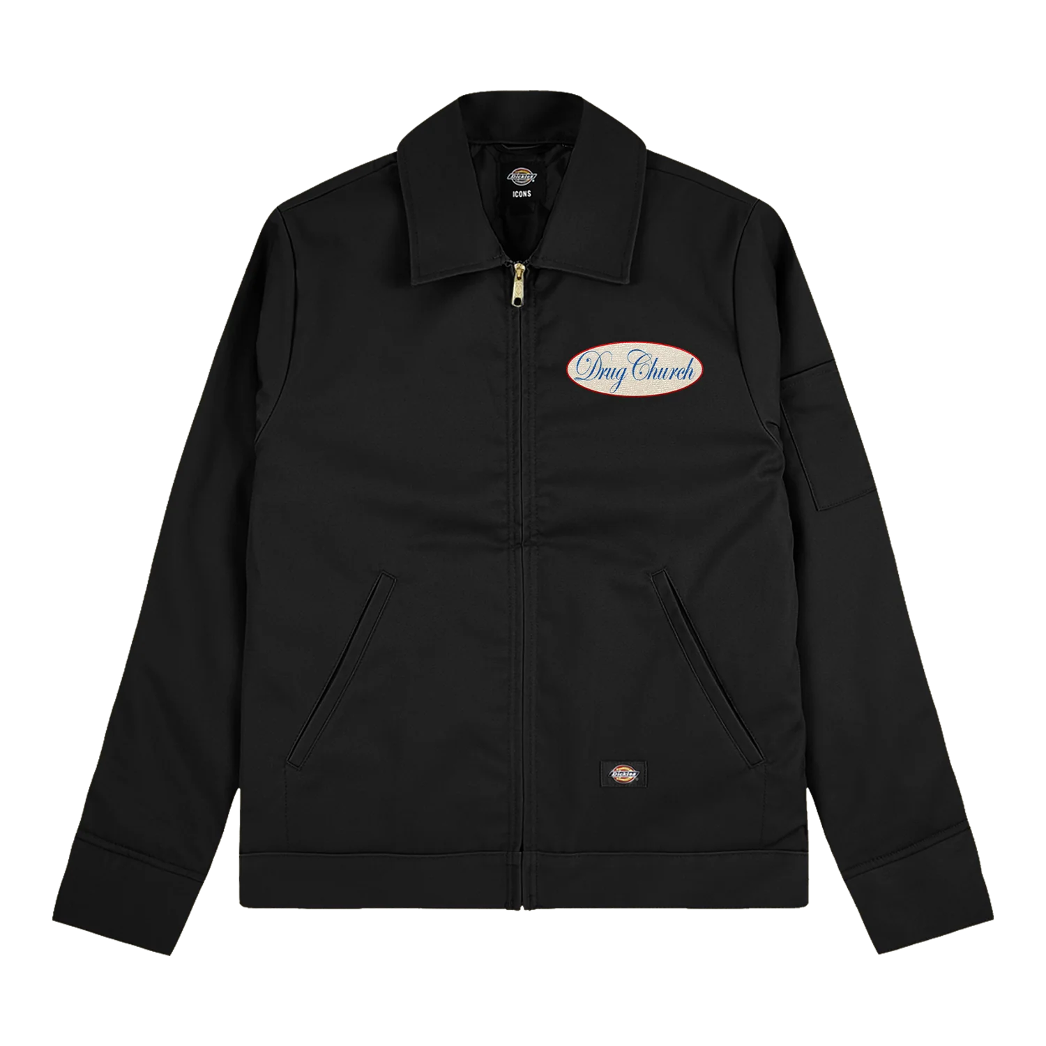 Drug Church - DC POSSE DICKIES JACKET BLACK - Image 2