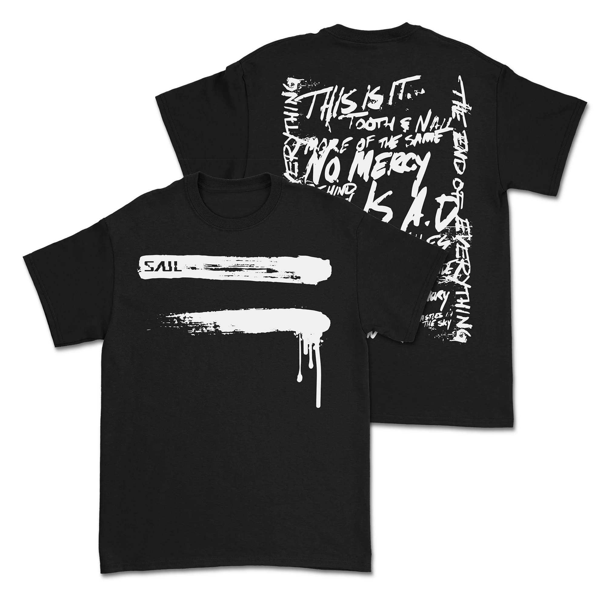 SAUL - Equals T-Shirt - Black