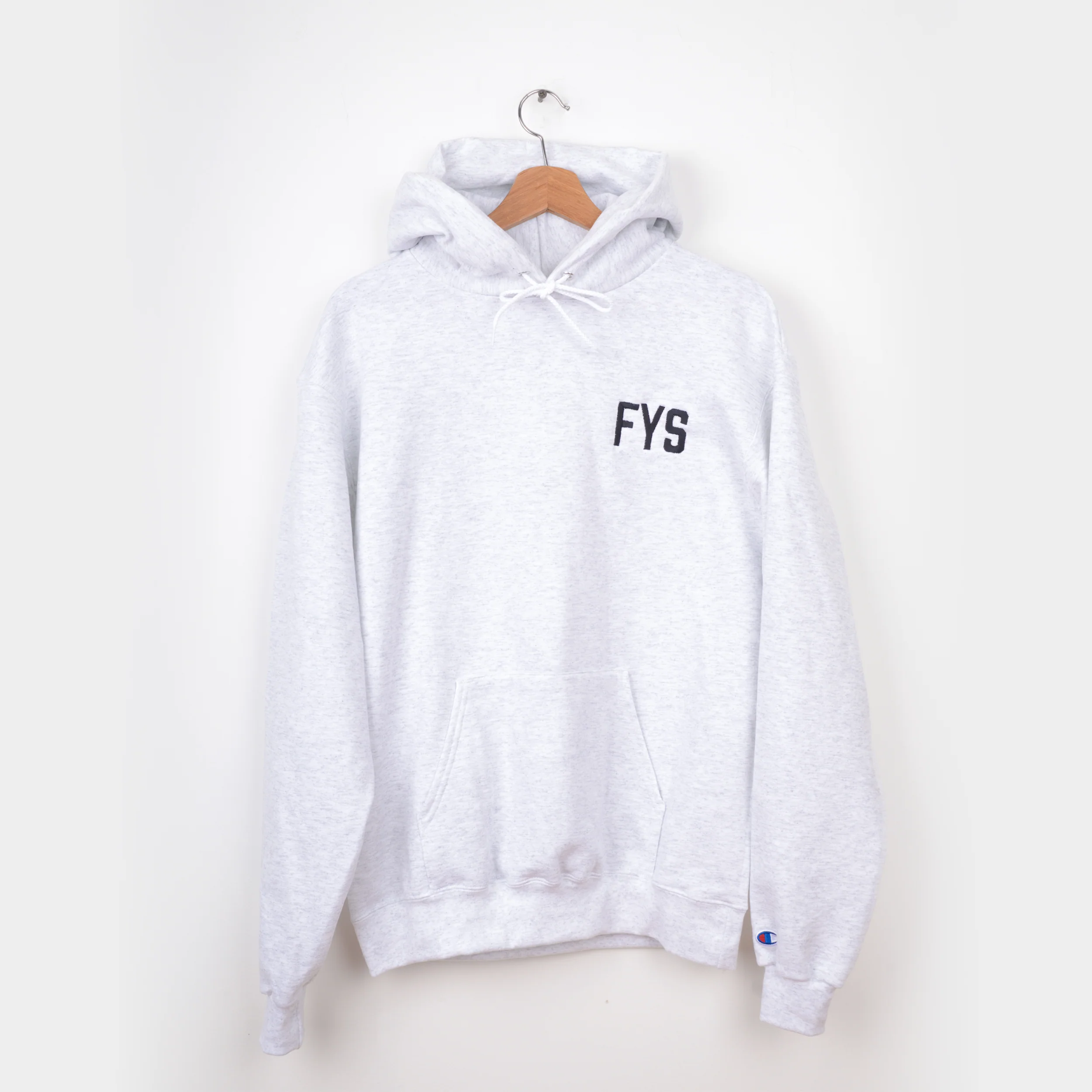 Four Year Strong - Embroidered Logo Hoodie (Ash Gray) - Image 3