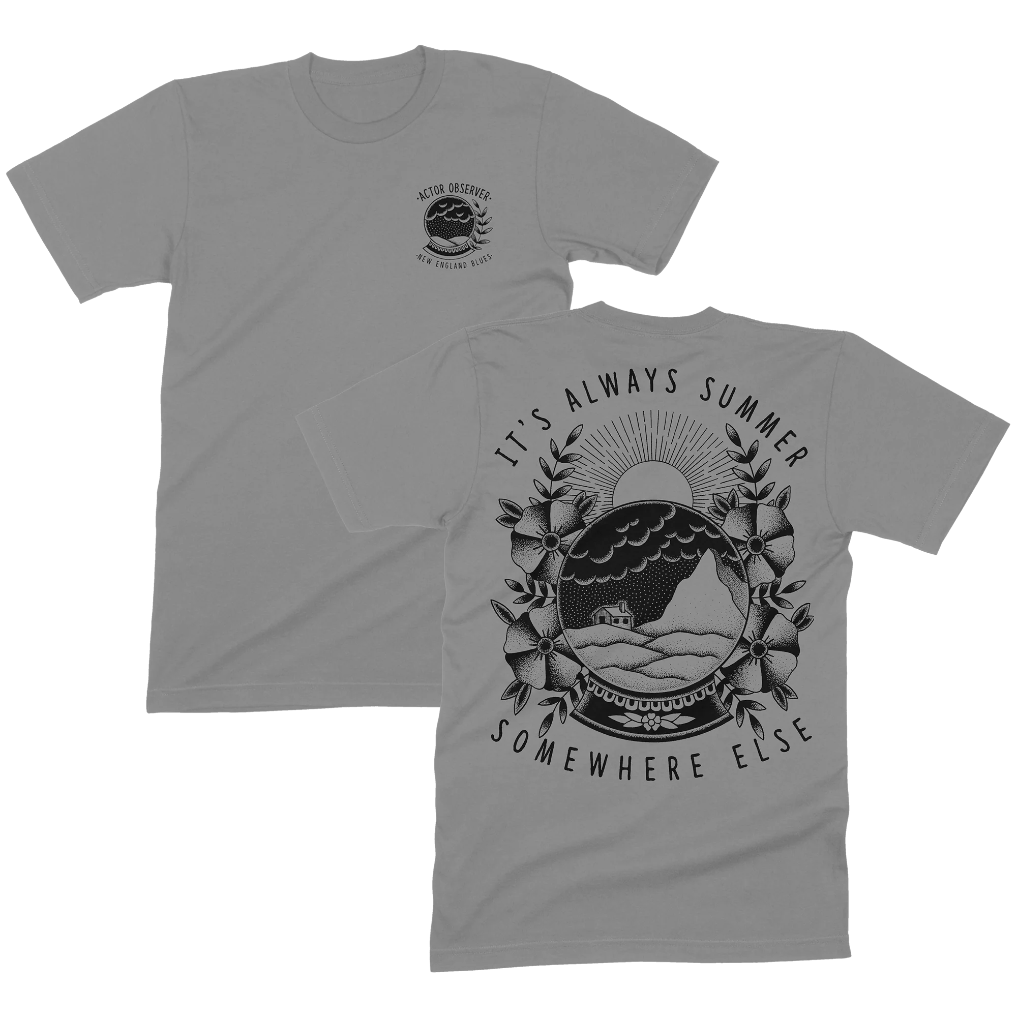 Actor Observer - Globe T-Shirt in Gray