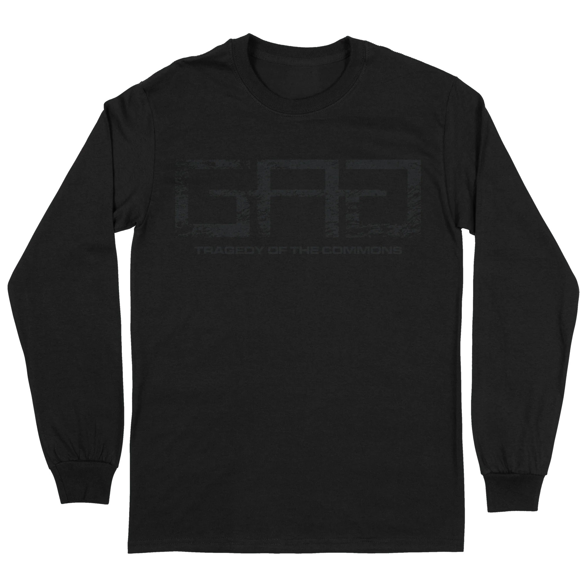 Great American Ghost - Black on Black Long Sleeve