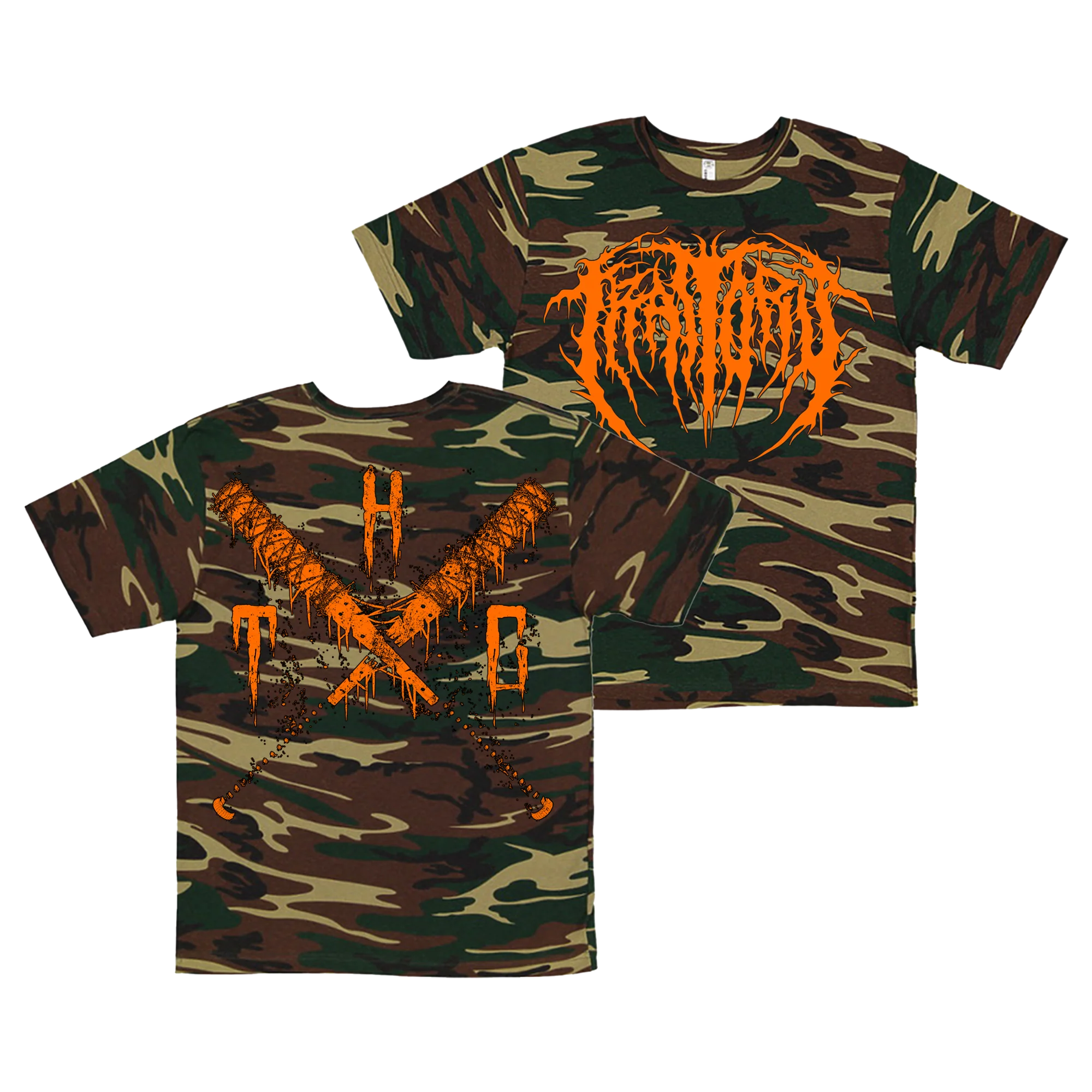 Green Camo Slam Logo T-Shirt