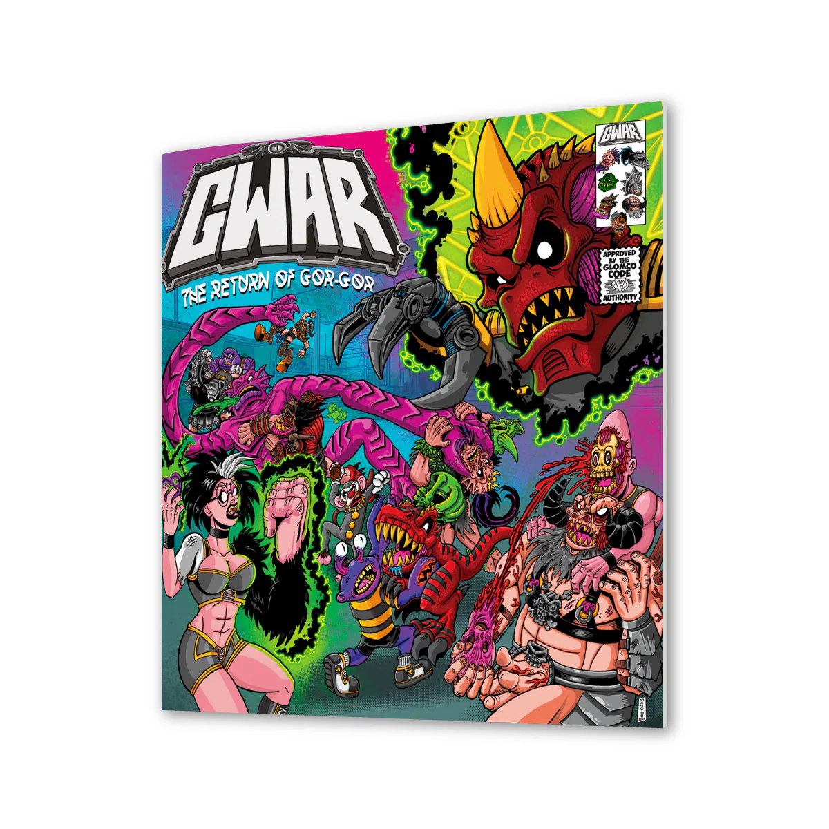 GWAR: 'The Return of Gor Gor' Signed Platinum Edition Comic Book + Vinyl LP (Limited Edition Fruit Punch) - Image 5