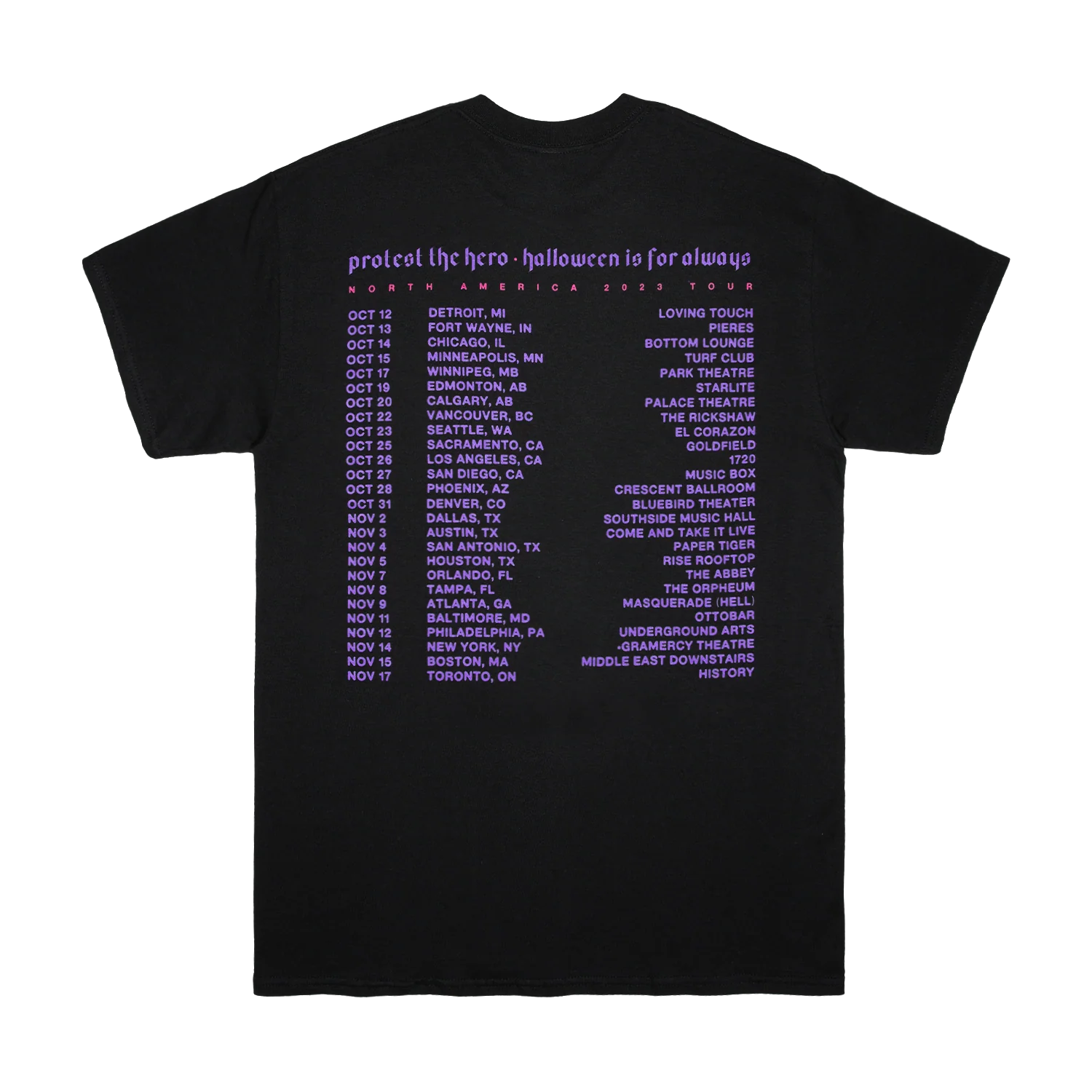 Protest The Hero - Halloween Tour Tee - Image 2