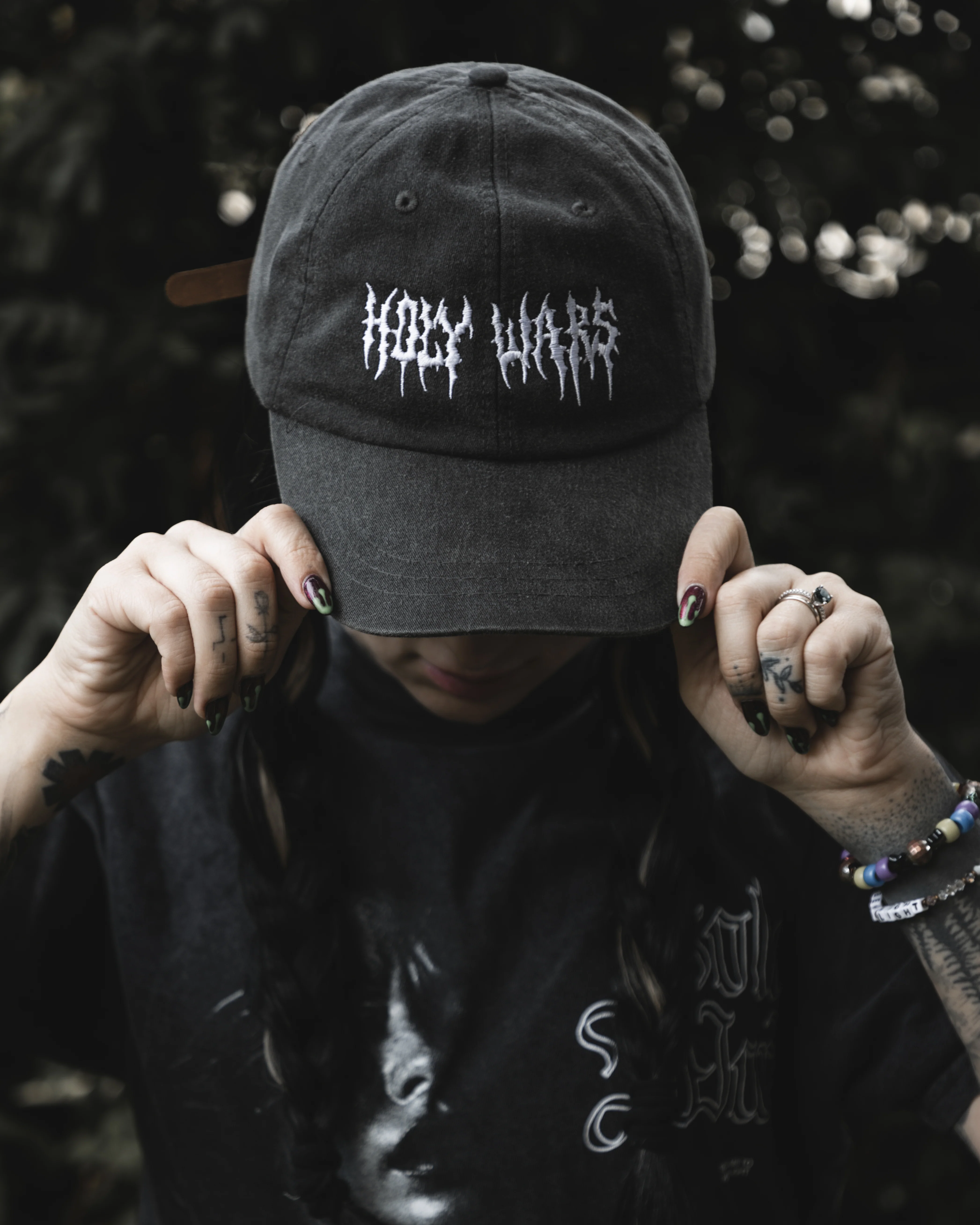 Holy Wars - Faded Black Cap - Image 3
