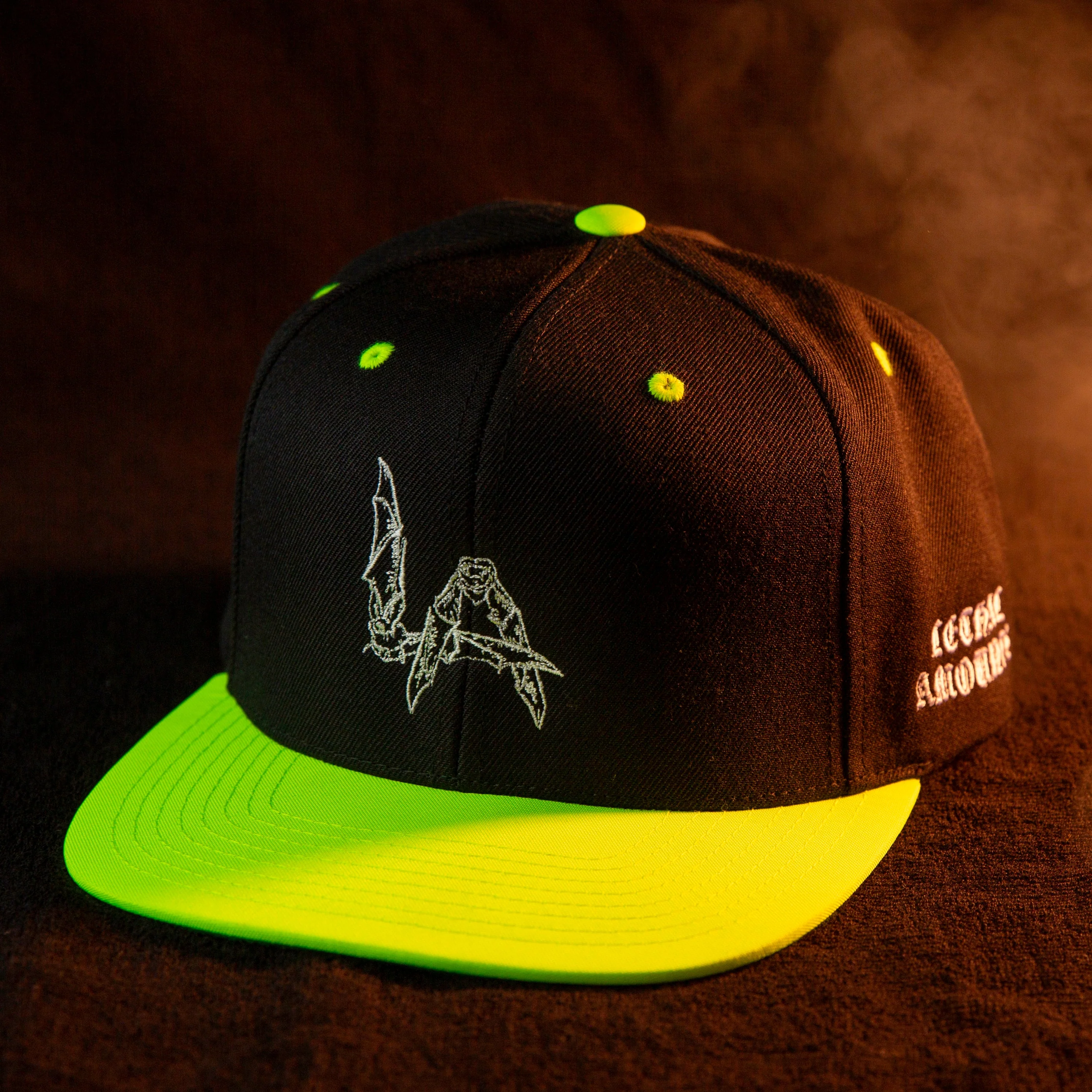 Lethal Amounts - LA Bat Snapback - White Embroidery - Image 2