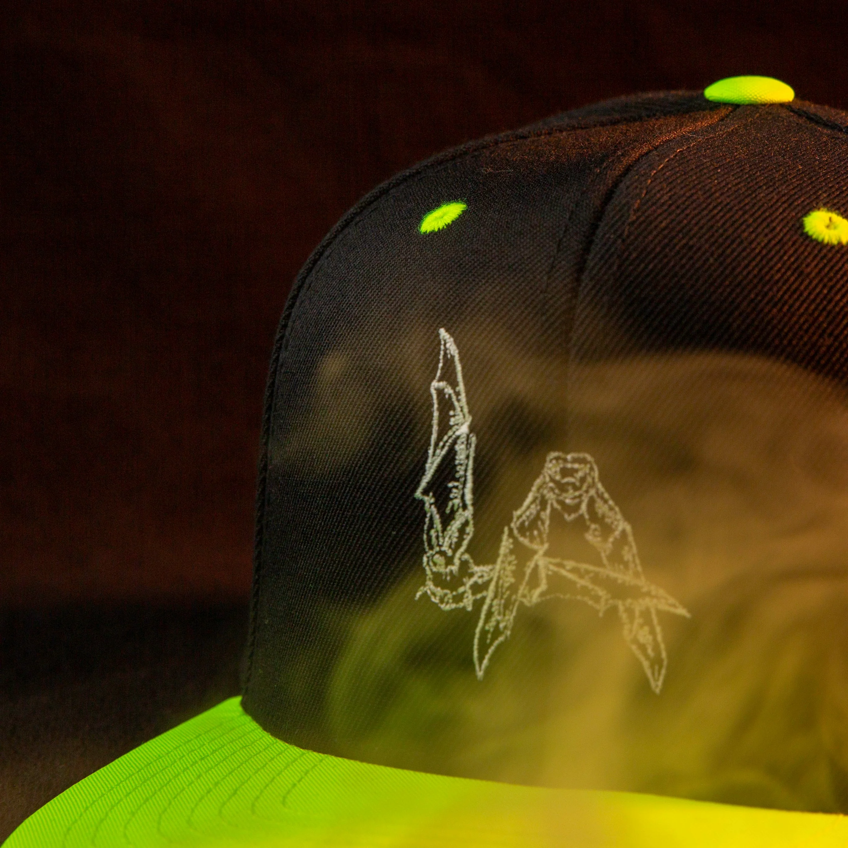 Lethal Amounts - LA Bat Snapback - White Embroidery - Image 4