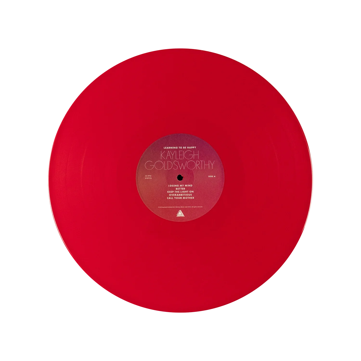 Kayleigh Goldsworthy - Learning To Be Happy - Signed 12" Red LP - Image 2