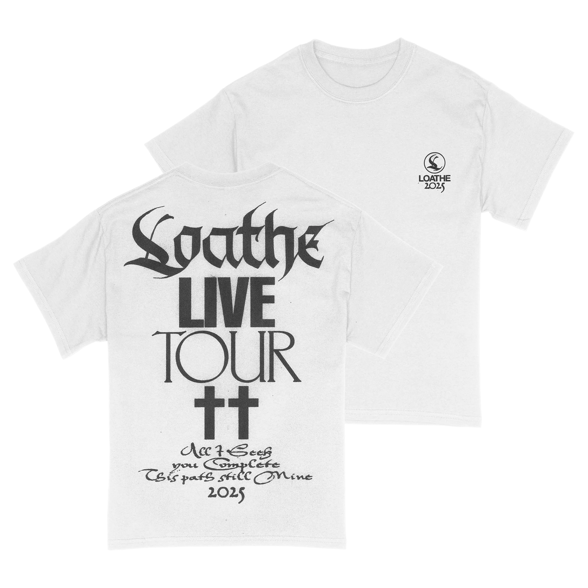 Loathe - White SB Tour Tee - Image 3