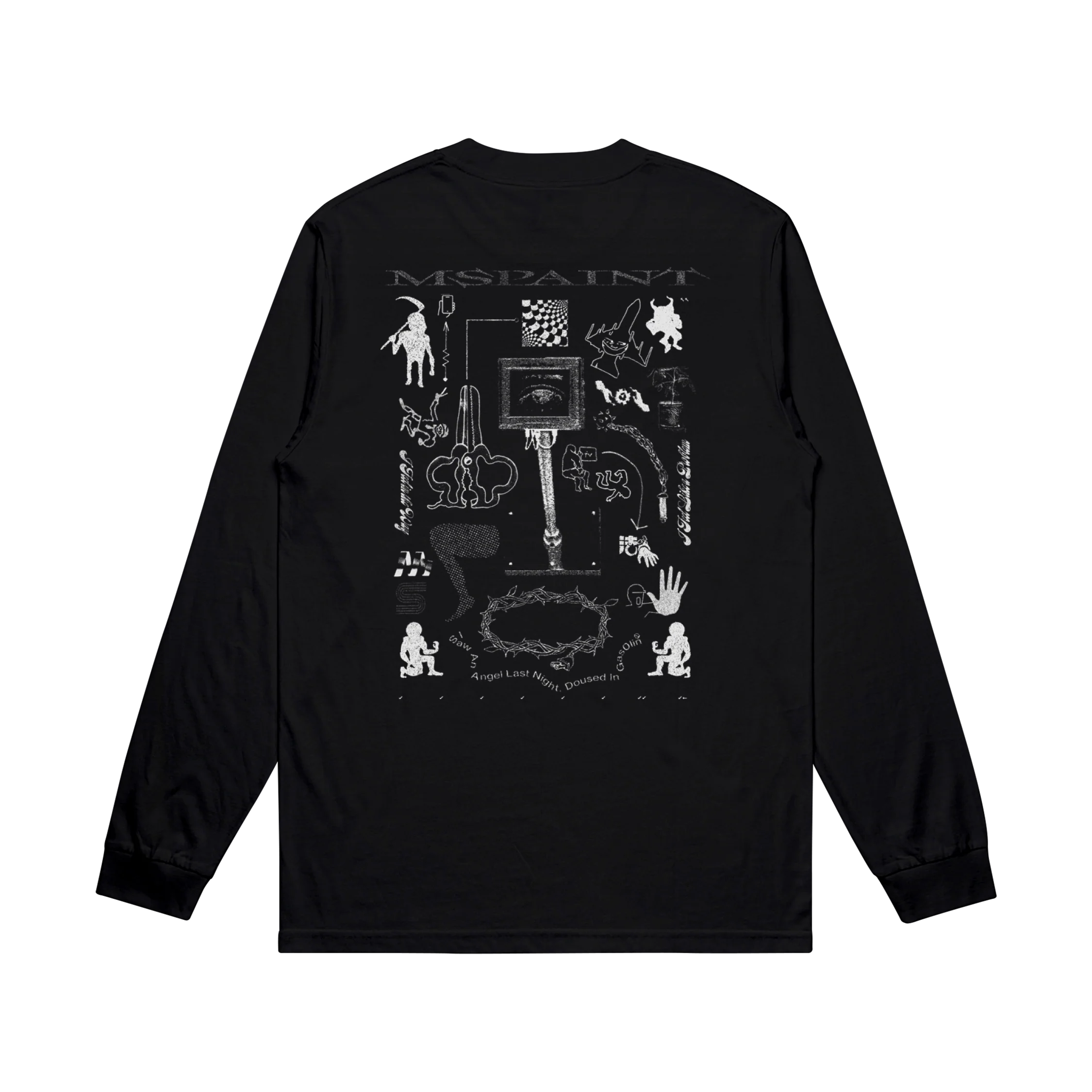 MSPAINT - Black No Separation Long Sleeve - Image 2