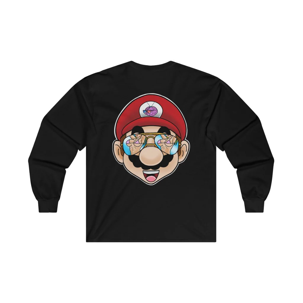 NerdyVision - Beach Browsing Plumber Long Sleeve - Image 5