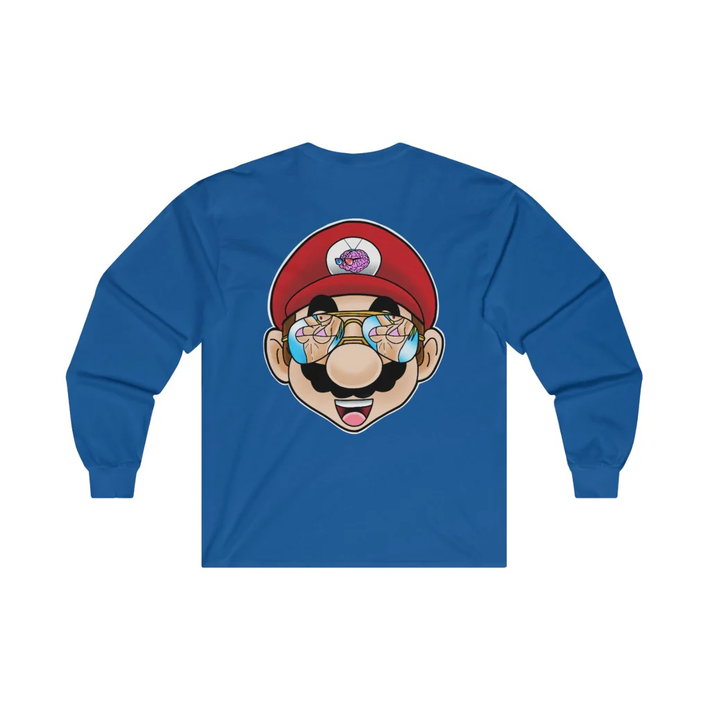 NerdyVision - Beach Browsing Plumber Long Sleeve - Image 7