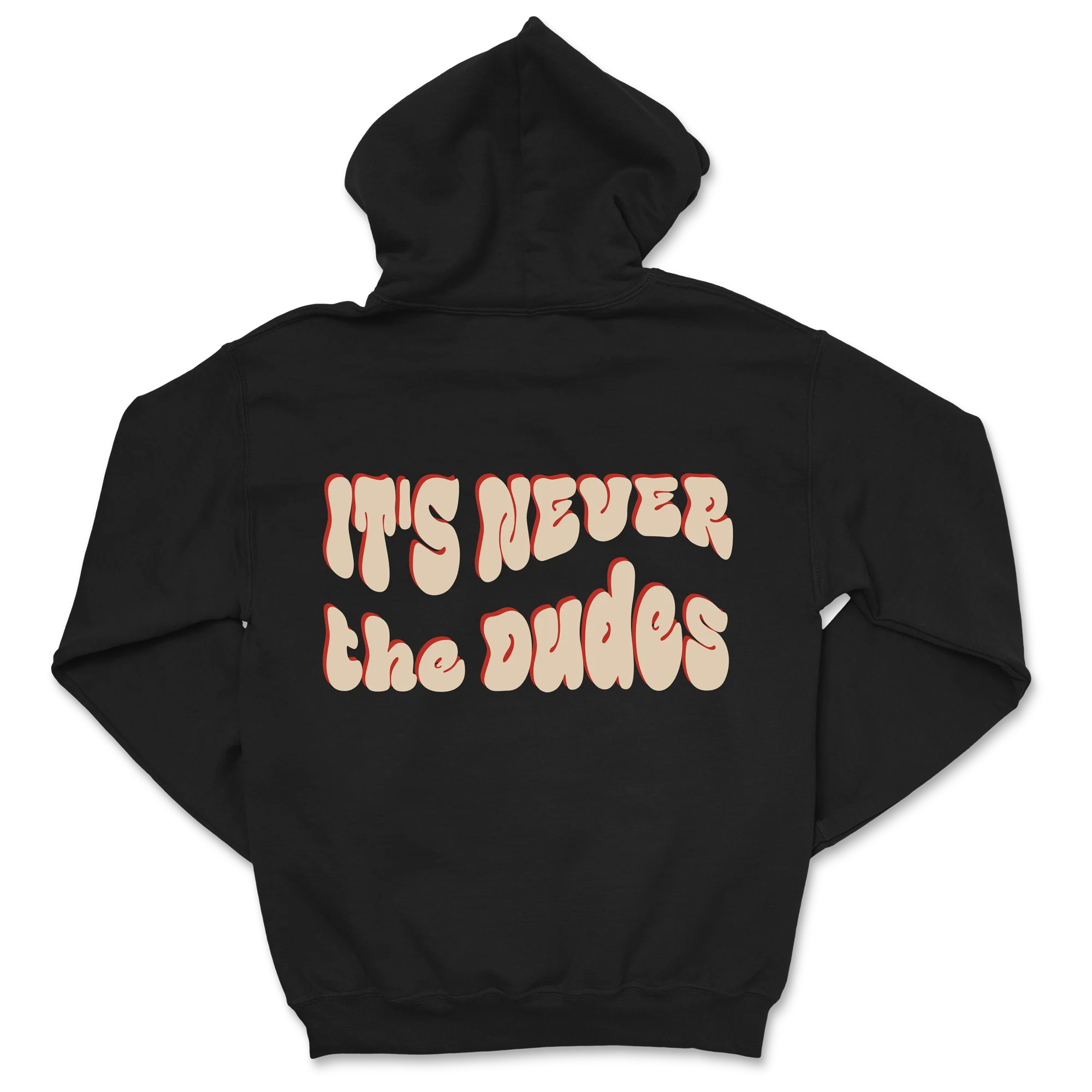 Never The Dudes Hoodie - Black - Image 3