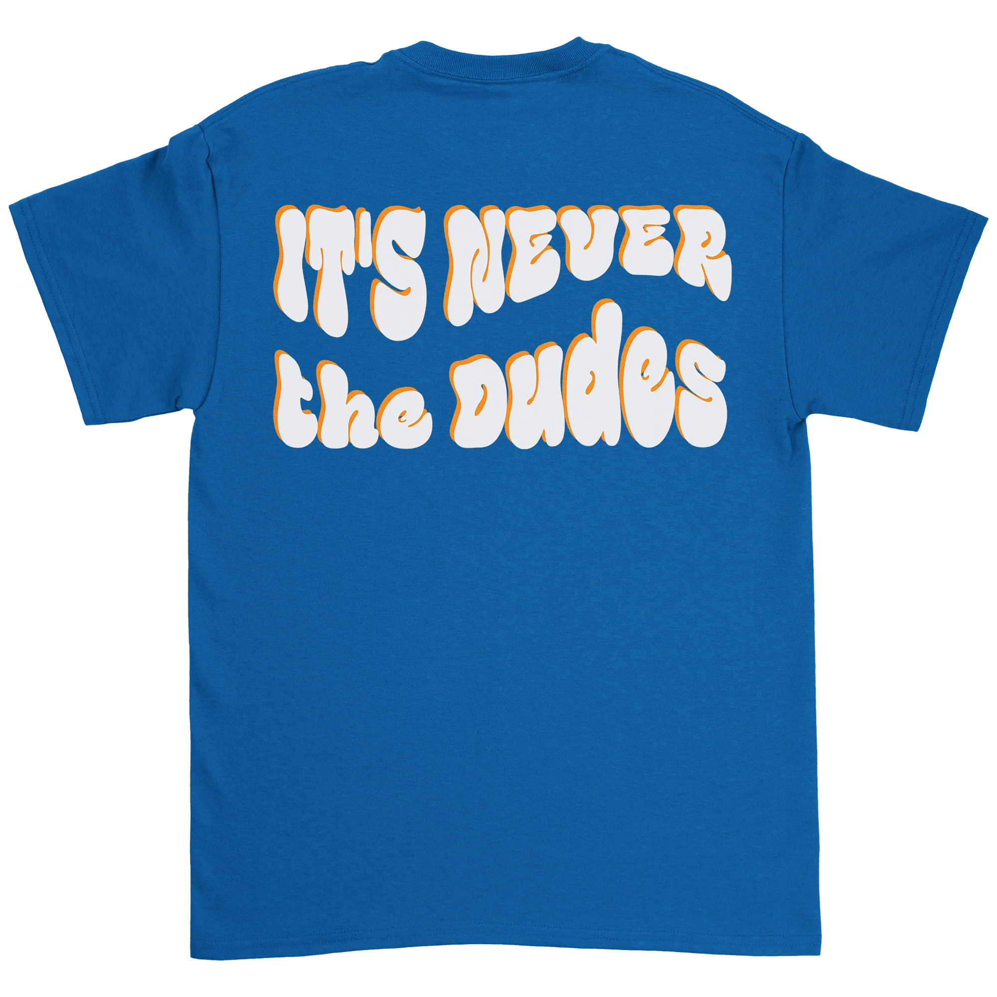 Never The Dudes T-Shirt - Royal - Image 3
