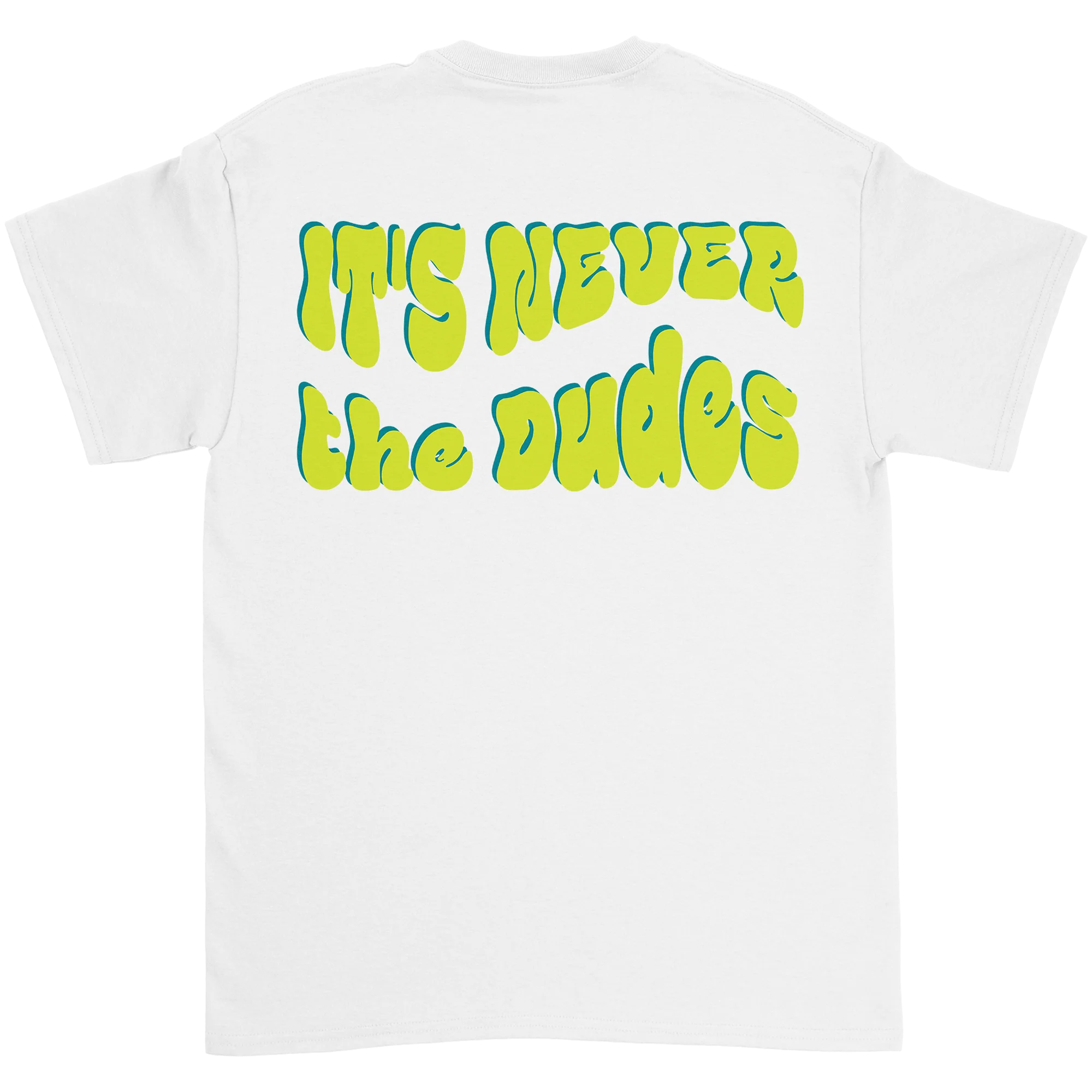 Never The Dudes T-Shirt - White - Image 3