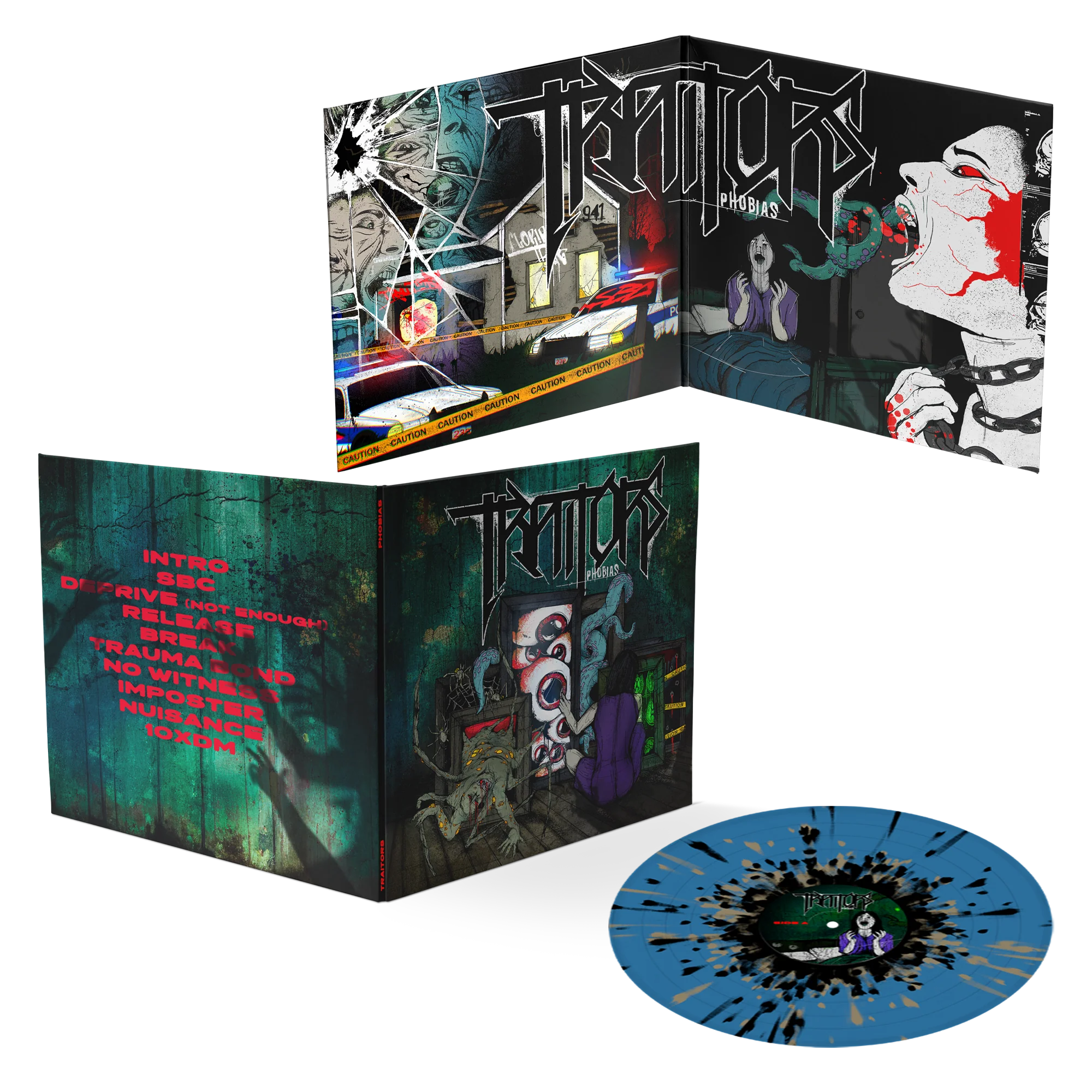 Phobias LP - Blue Splatter *Limited to 500* - Image 2