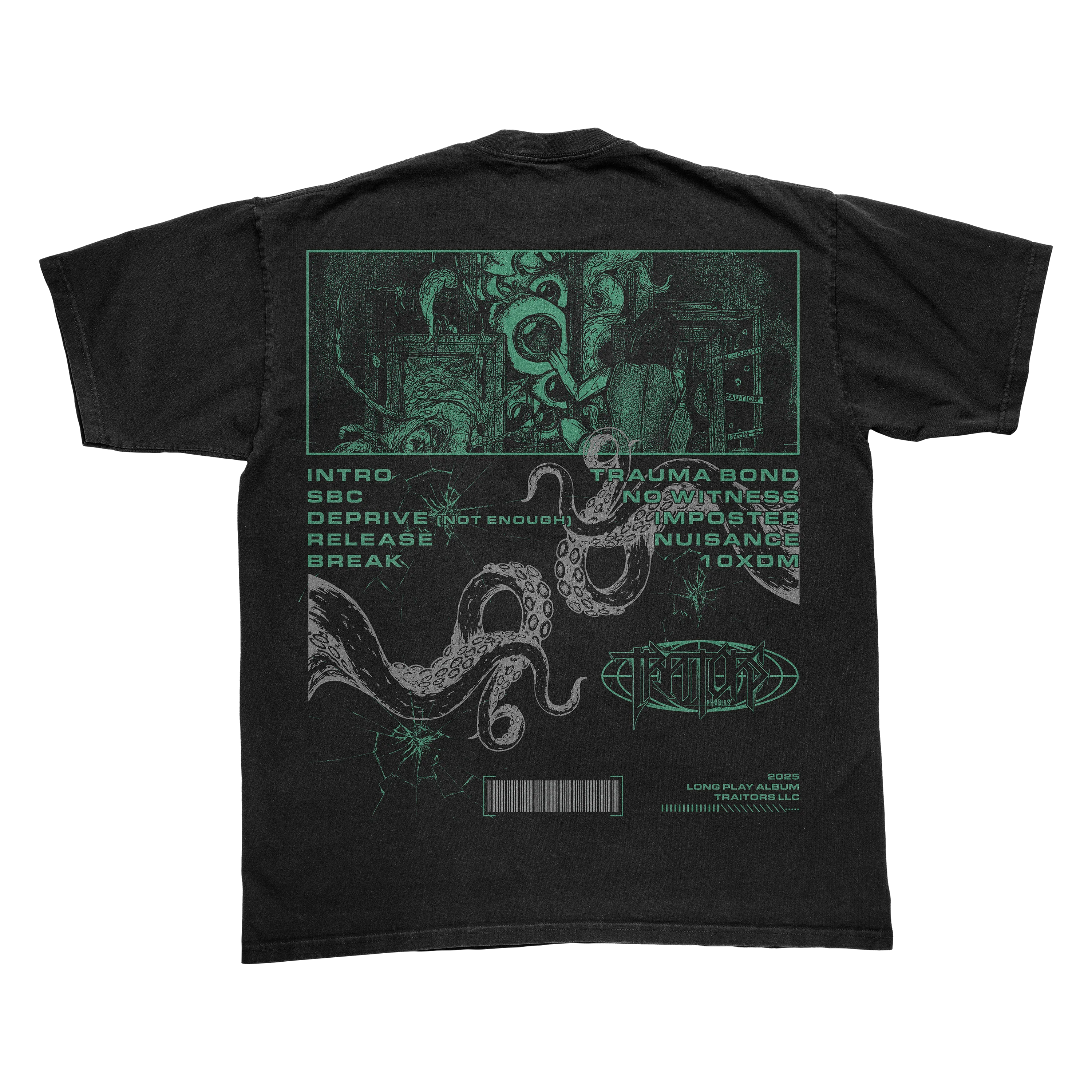 Phobias Tracklist Tee - Image 3