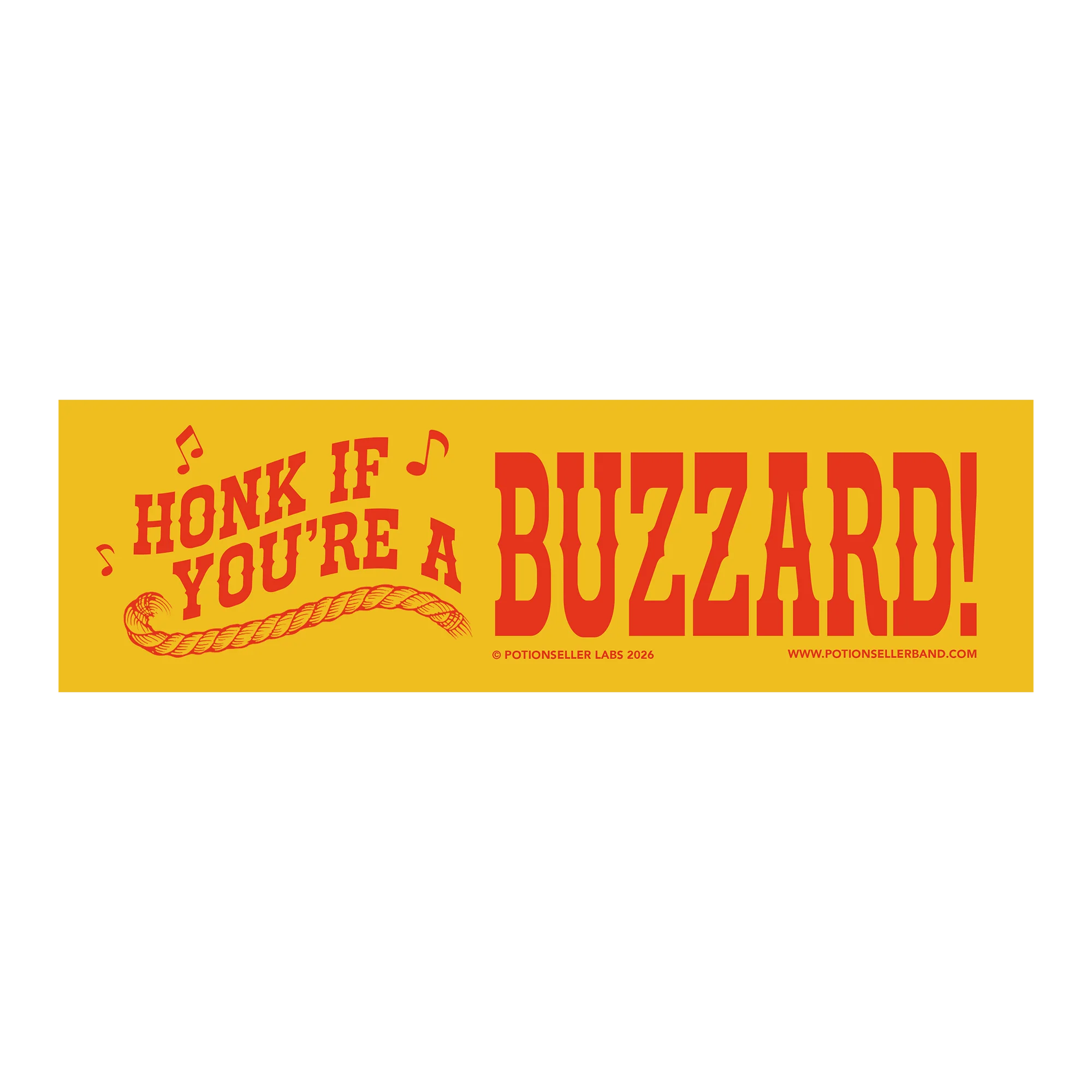 Potionseller - BUZZARD Bumper Sticker