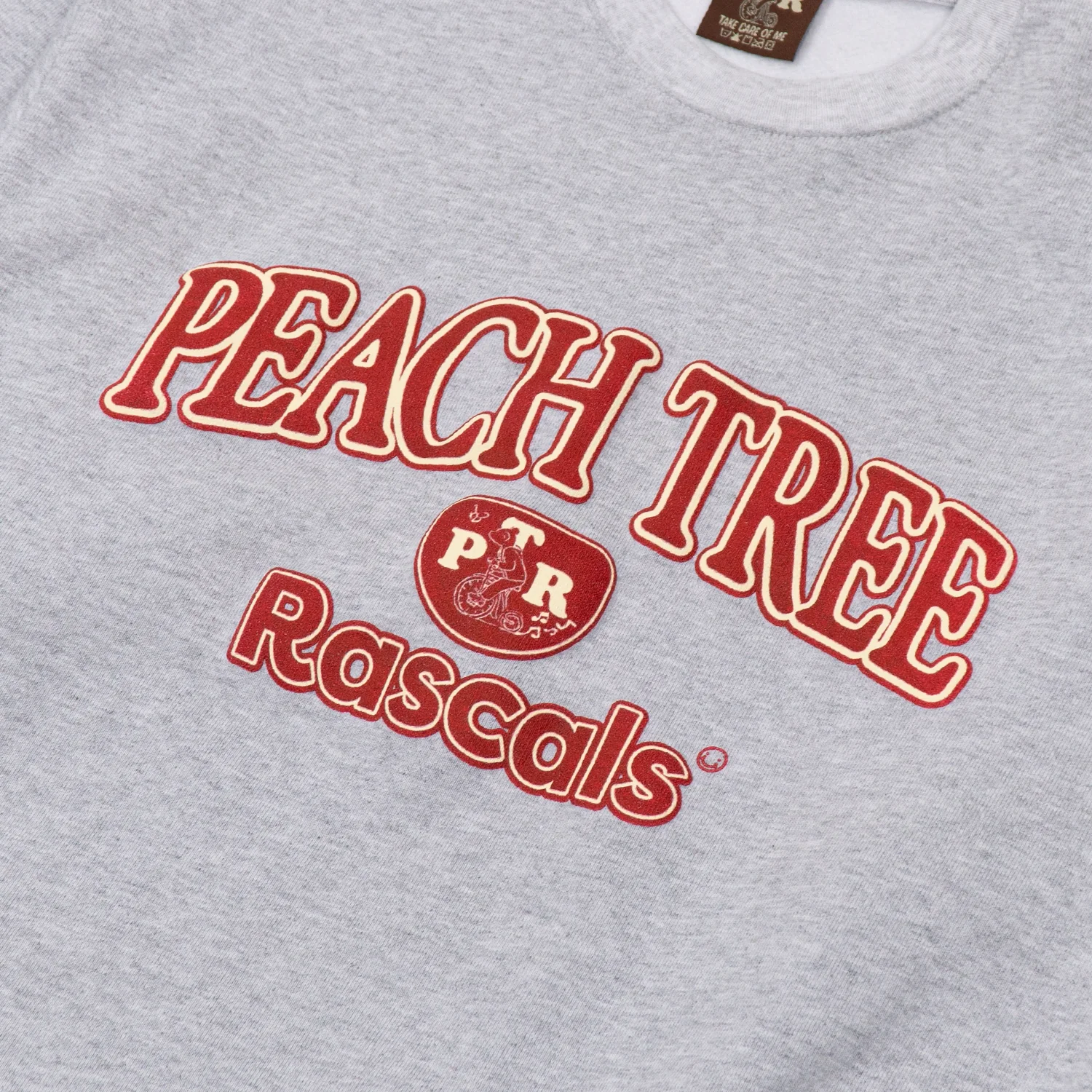 Peach Tree Rascals - PTR Crewneck - Maroon Puff Print - Image 3