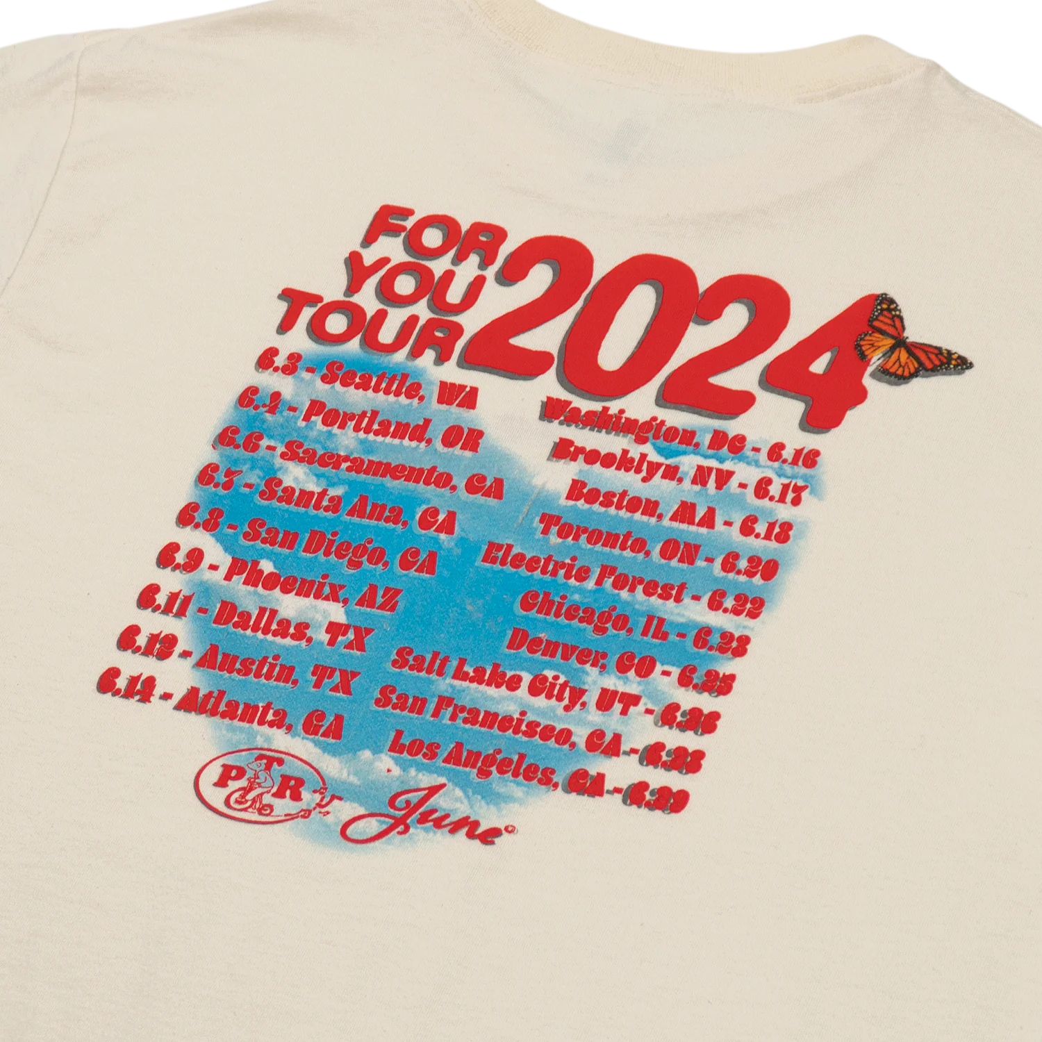 Peach Tree Rascals - Red Logo Tour Tee - Image 3