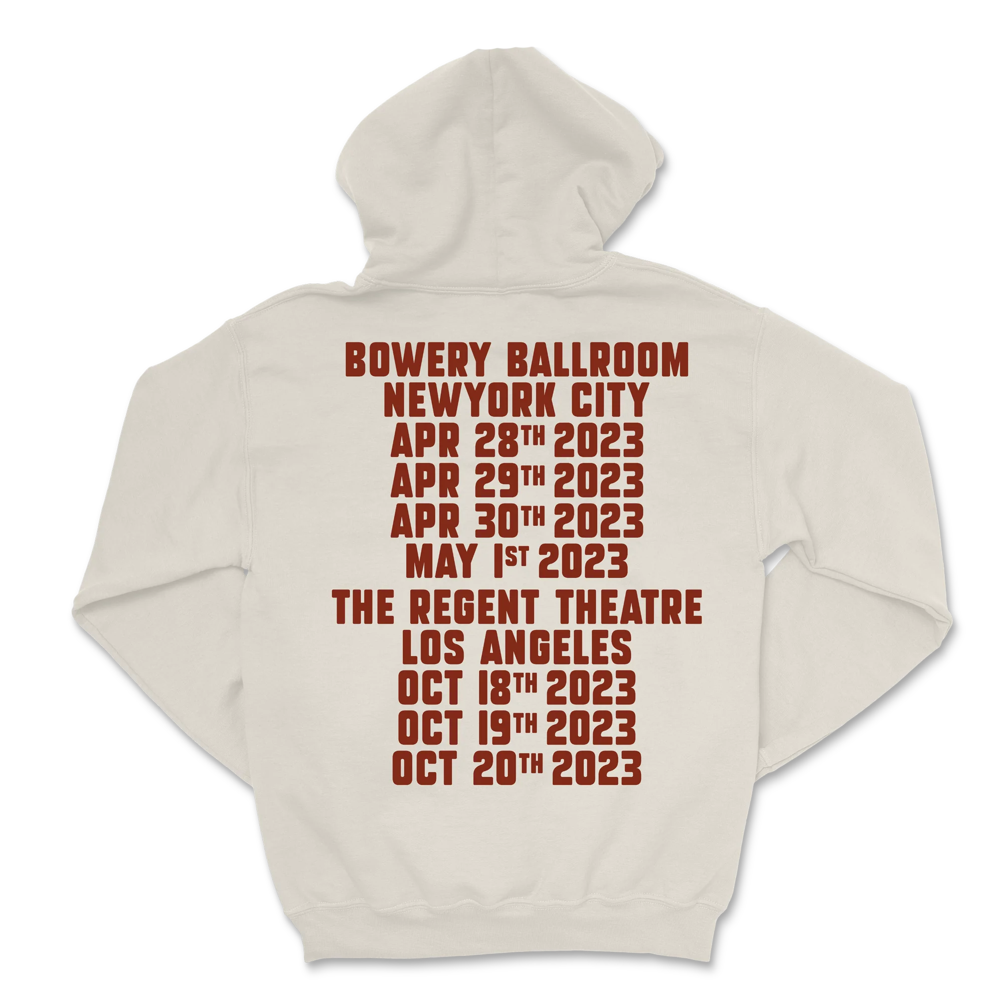 Say Anything - 2023 Tour Hoodie - Bone - Image 2