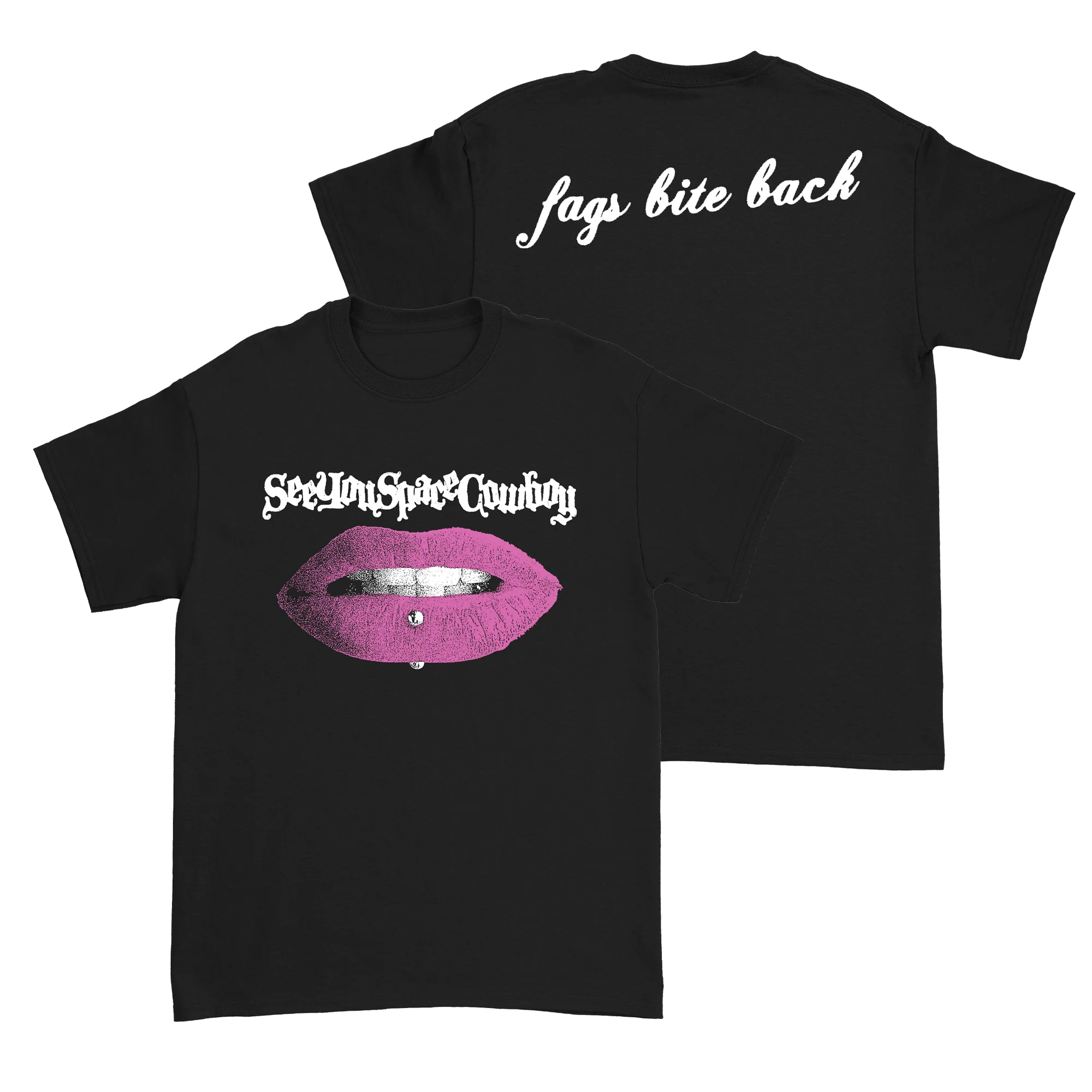 SeeYouSpaceCowboy - Bite Black T-Shirt - Image 3