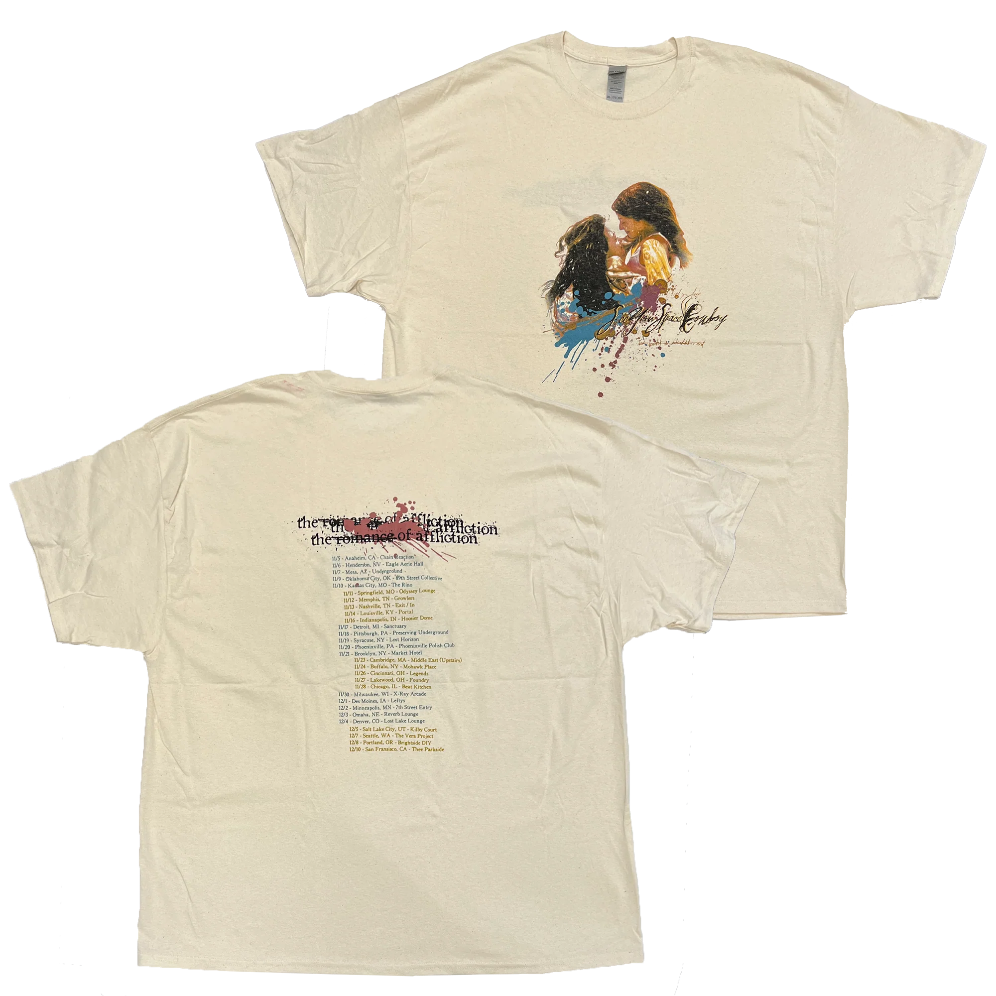 SeeYouSpaceCowboy - Romance of Affliction Tan Tour Shirt - Image 3