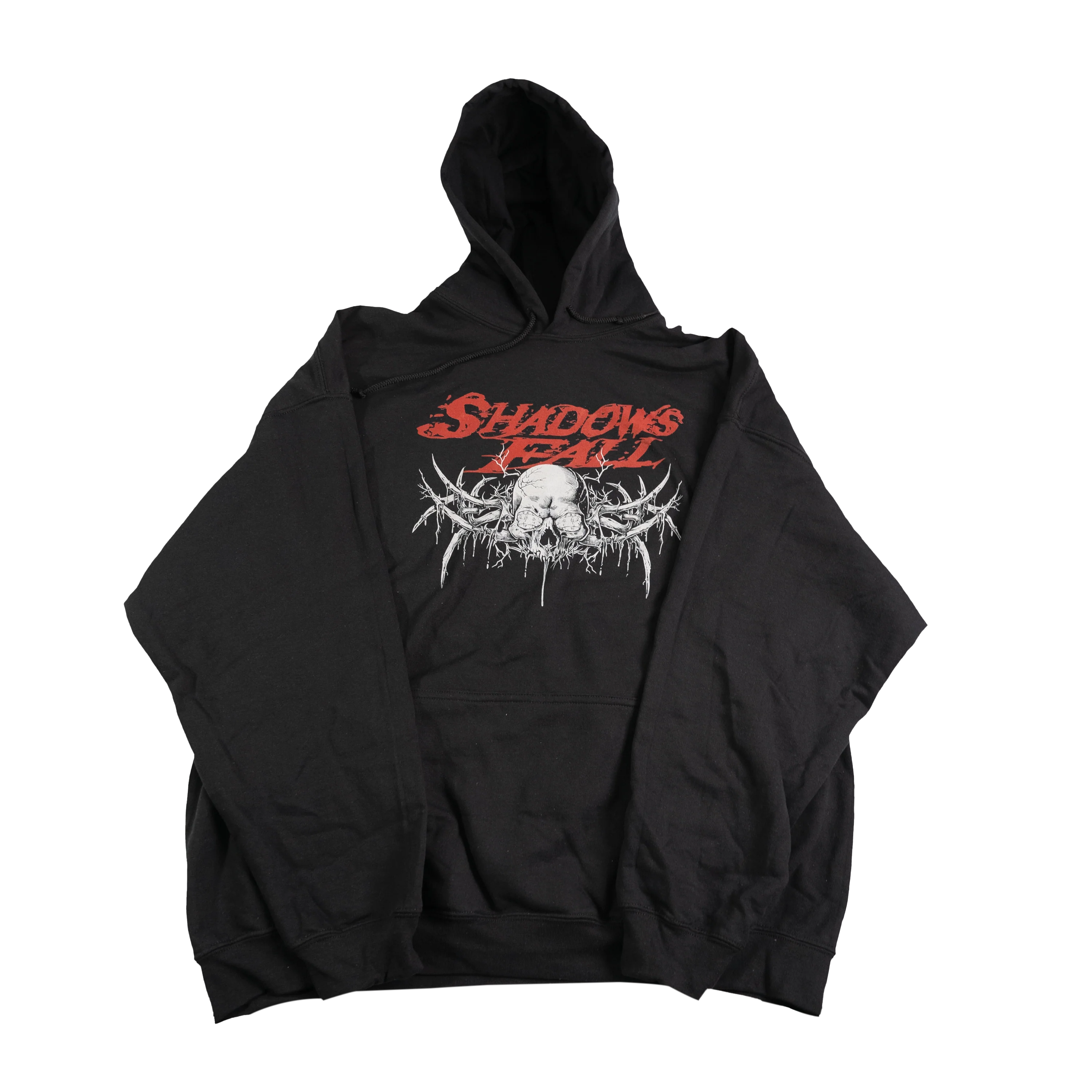 Shadows Fall - Logo w/ Skull Spikes Hoodie