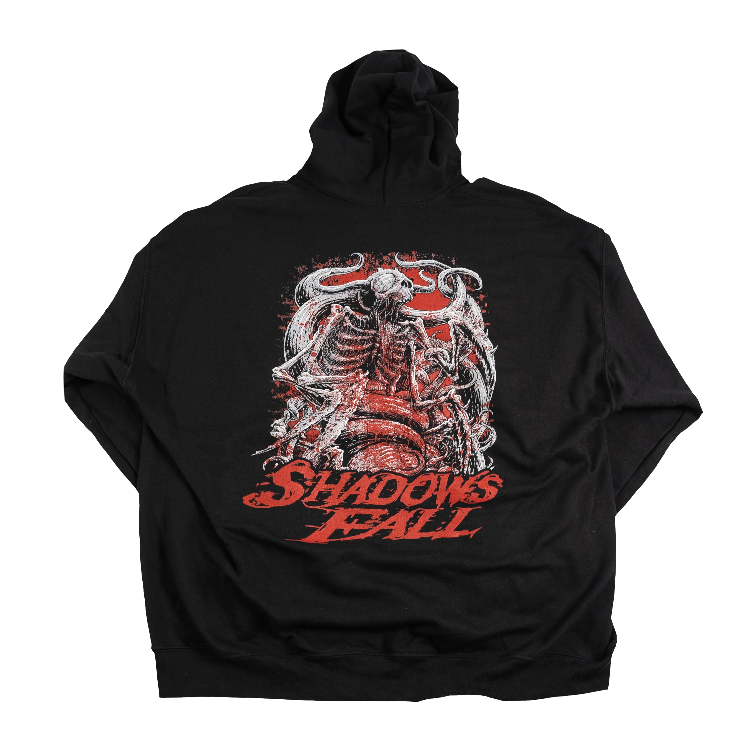 Shadows Fall - Logo w/ Skull Spikes Hoodie - Image 2