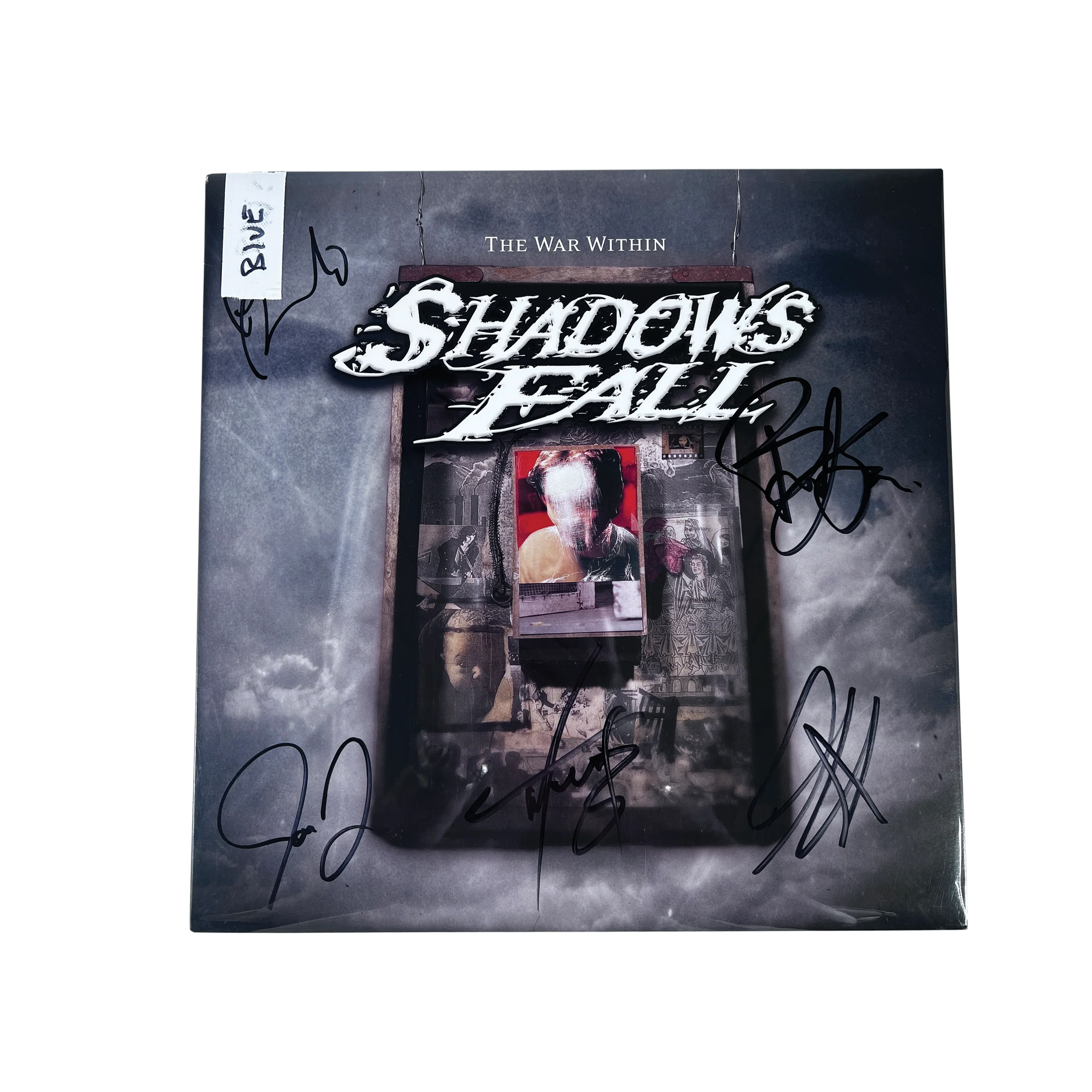 Shadows Fall "The War Within" LP - Blue Inside Silver Vinyl (Signed) - Image 2