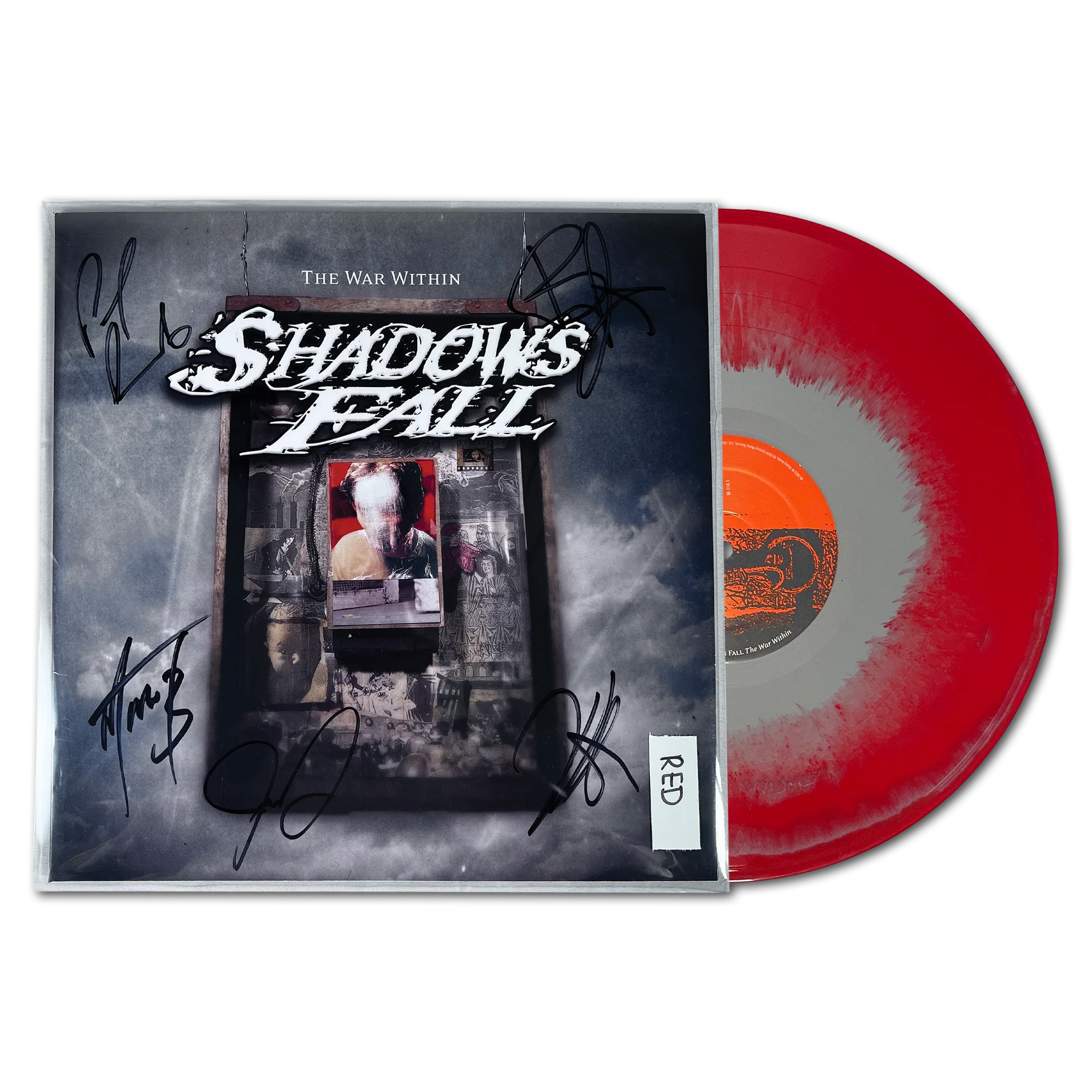 Shadows Fall "The War Within" LP - Red Inside Silver Vinyl (Signed)