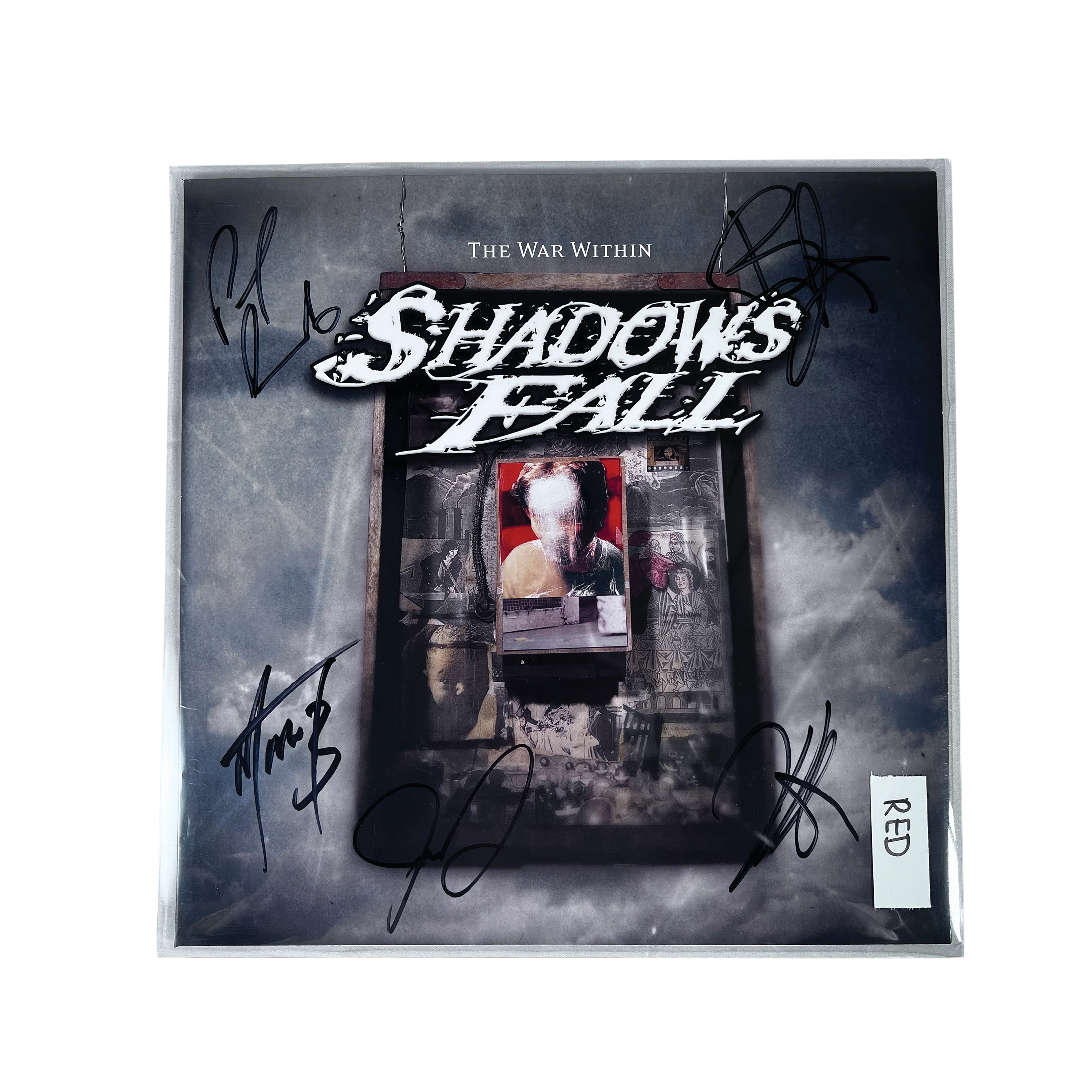 Shadows Fall "The War Within" LP - Red Inside Silver Vinyl (Signed) - Image 2
