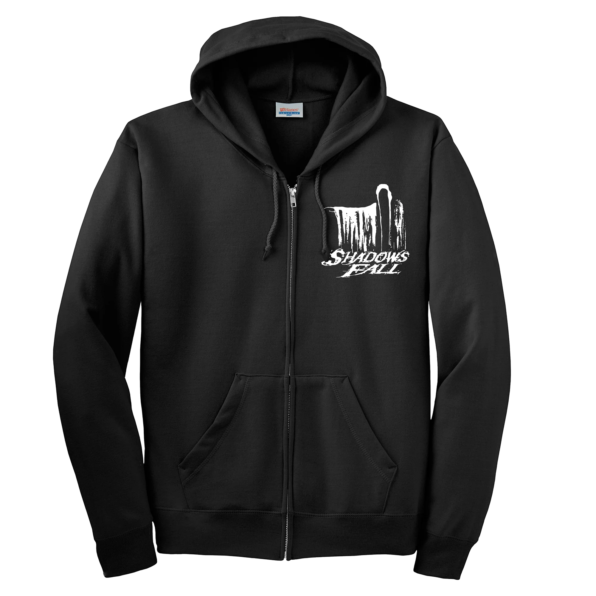 Shadows Fall - Winged Skull Zip Hoodie - Image 2