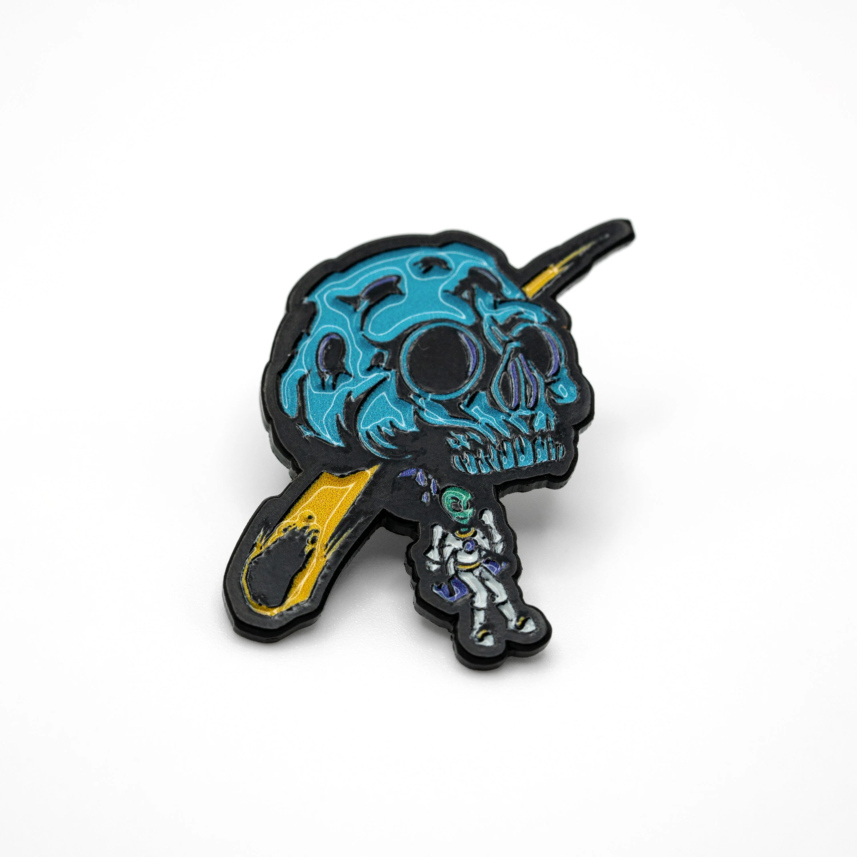 Skull Swing Enamel Pin - Image 2
