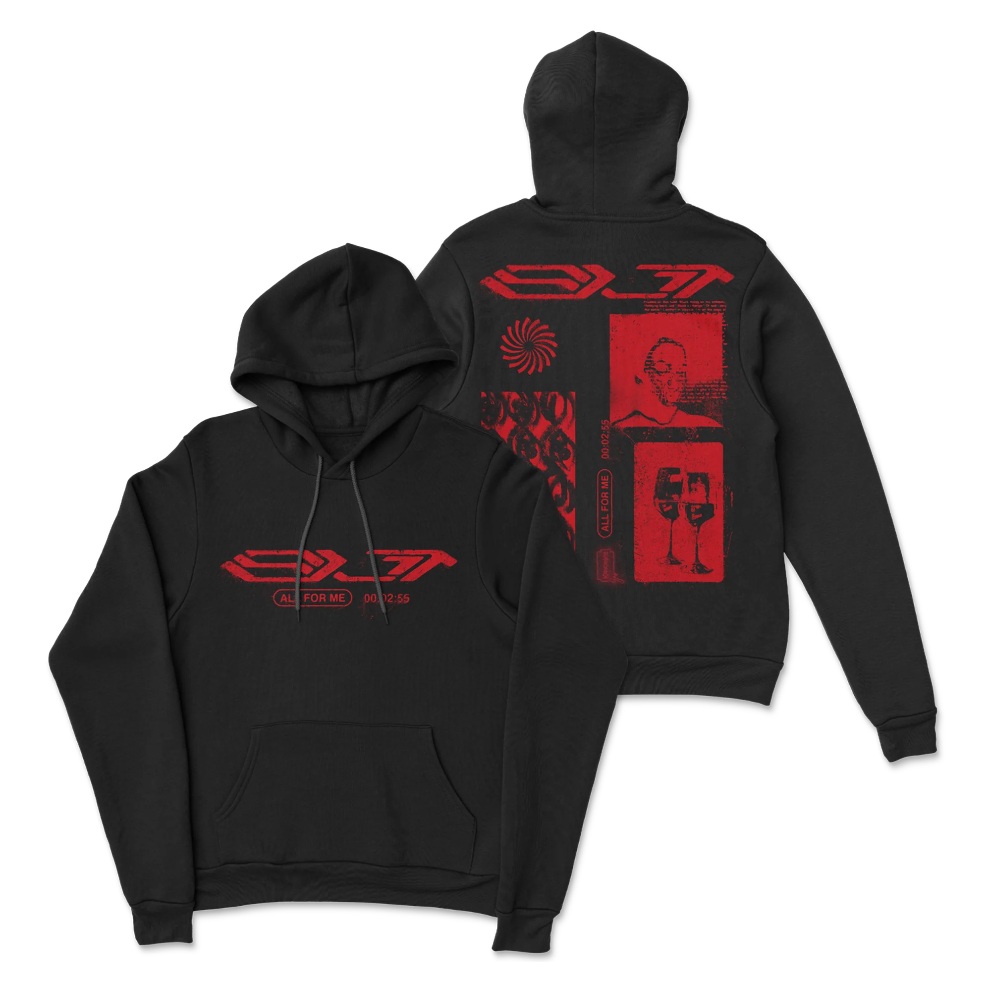 Slit - Black Hoodie