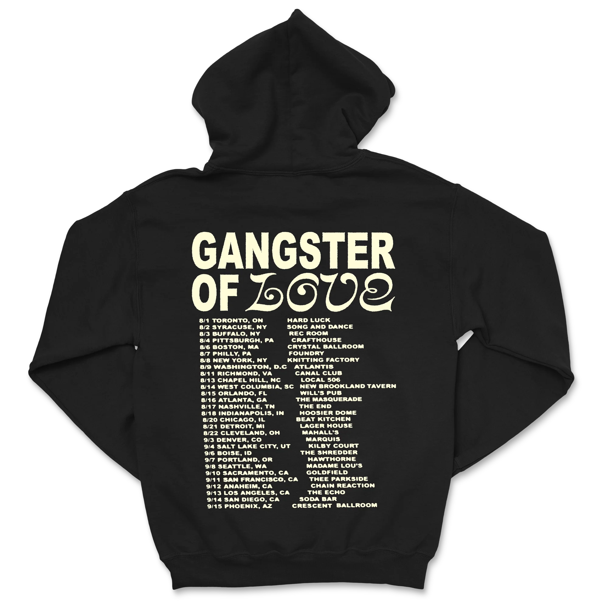 Super American - Tour Dates Hoodie - Image 3