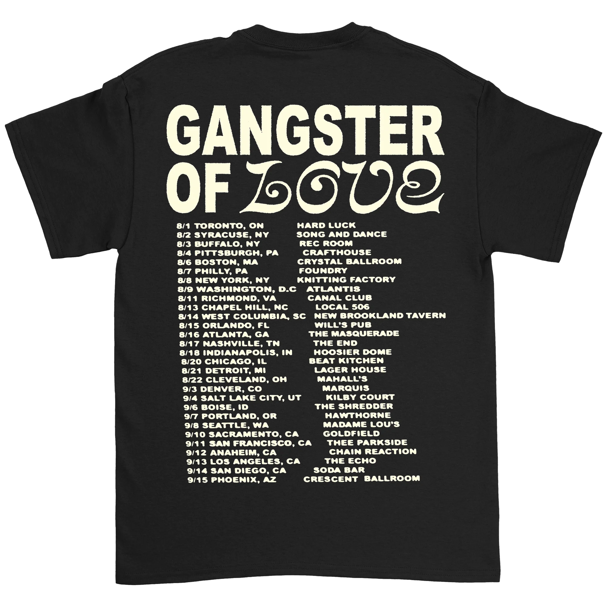 Super American - Tour Dates Tee - Image 3