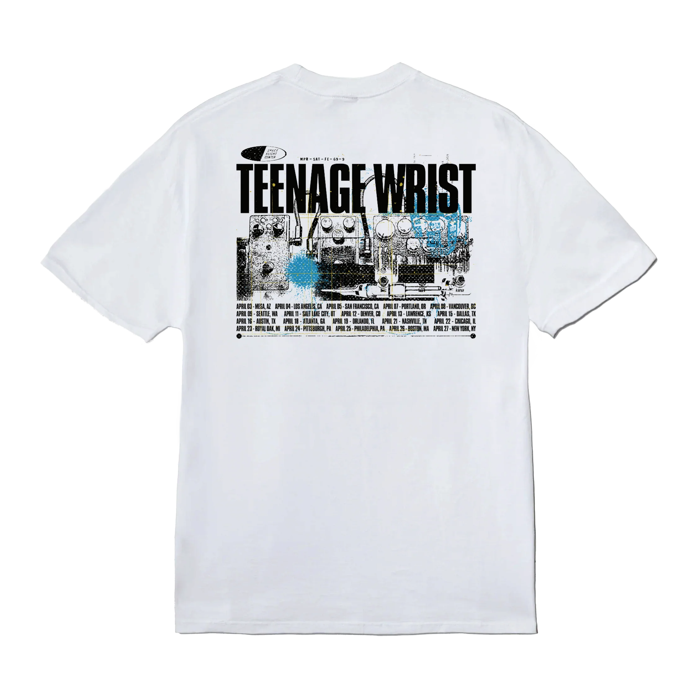 Teenage Wrist - 2025 Tour Dates Tee - Image 2