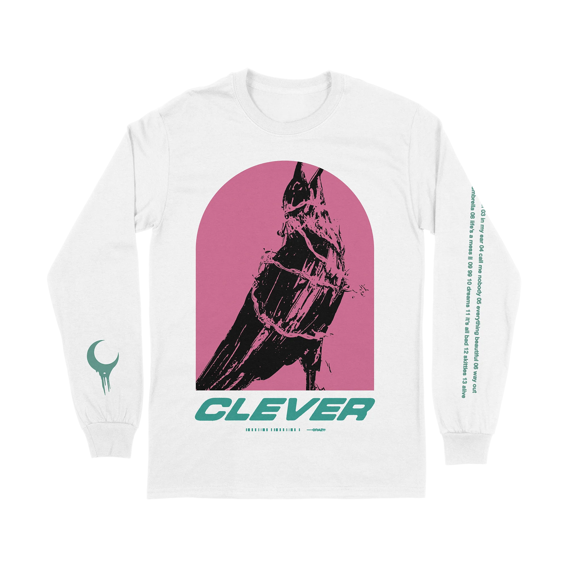 Clever - Tombstone Crow Long Sleeve - White